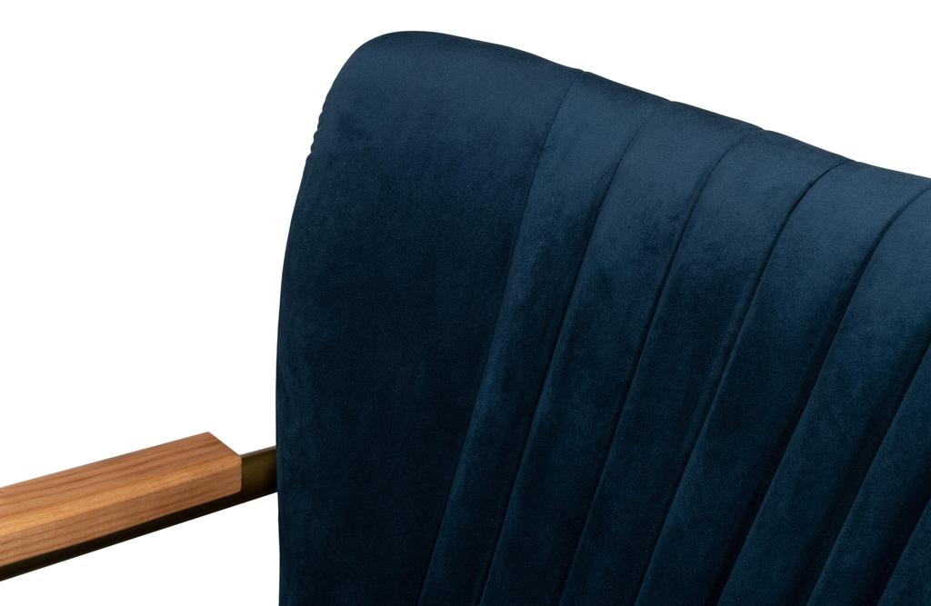 Brooks Blue Swivel Chair - Ornate Home