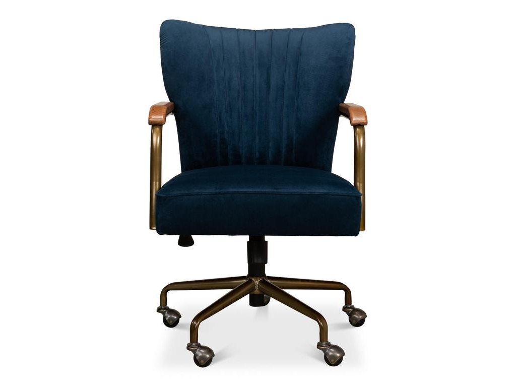 Brooks Blue Swivel Chair - Ornate Home