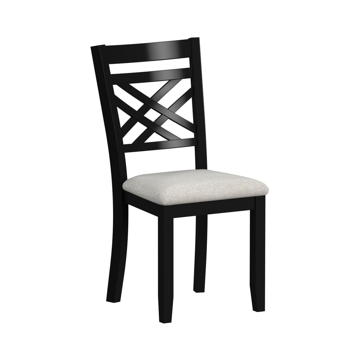 Brooks Medium Brown/Black 6PC Dining Set with Table, 4 Wood Back and UPH Seat Chairs, and Bench - Ornate Home