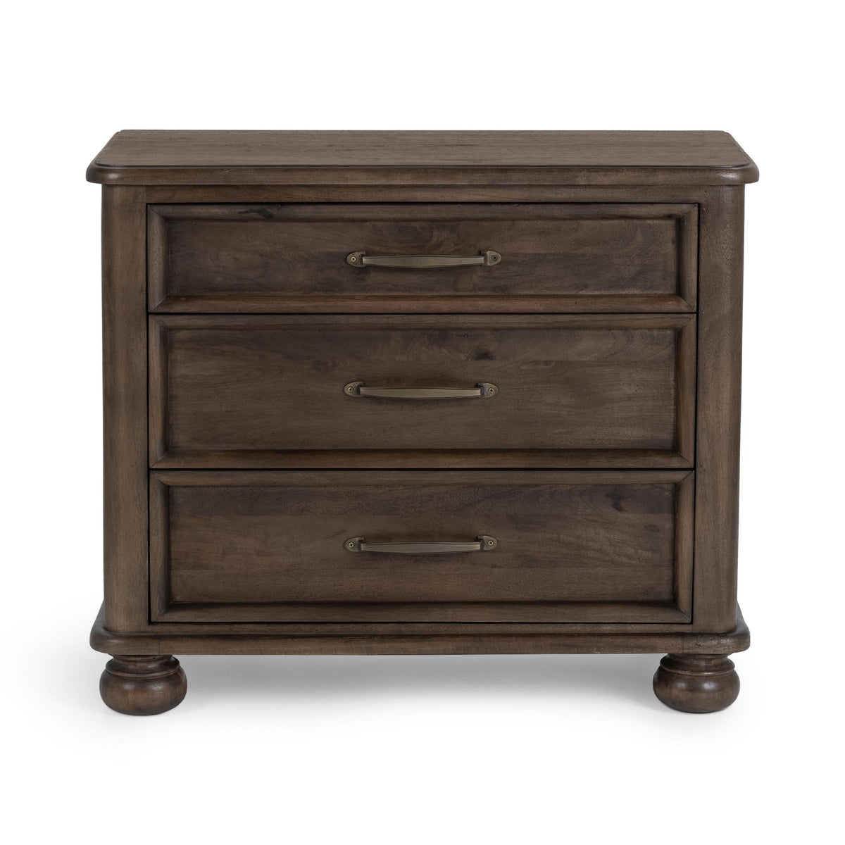 Brookside Cocoa Brown 3-Drawer Nightstand