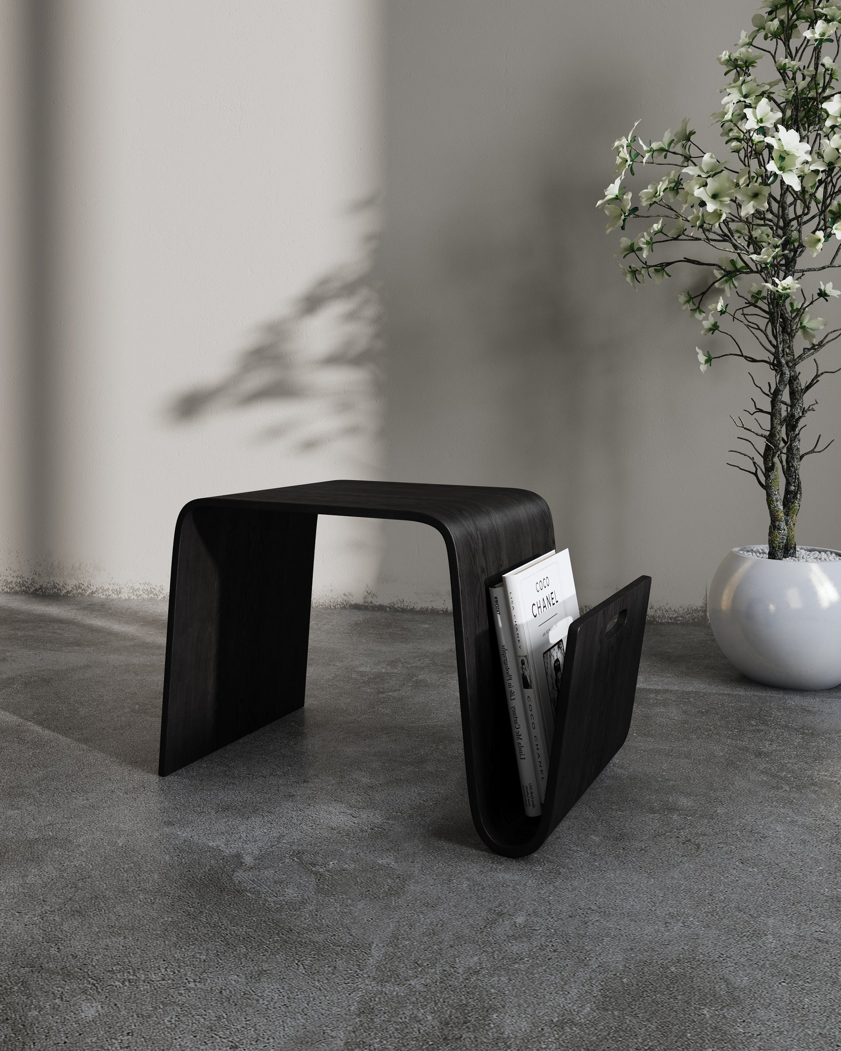 Brookside End Table in Black - Ornate Home