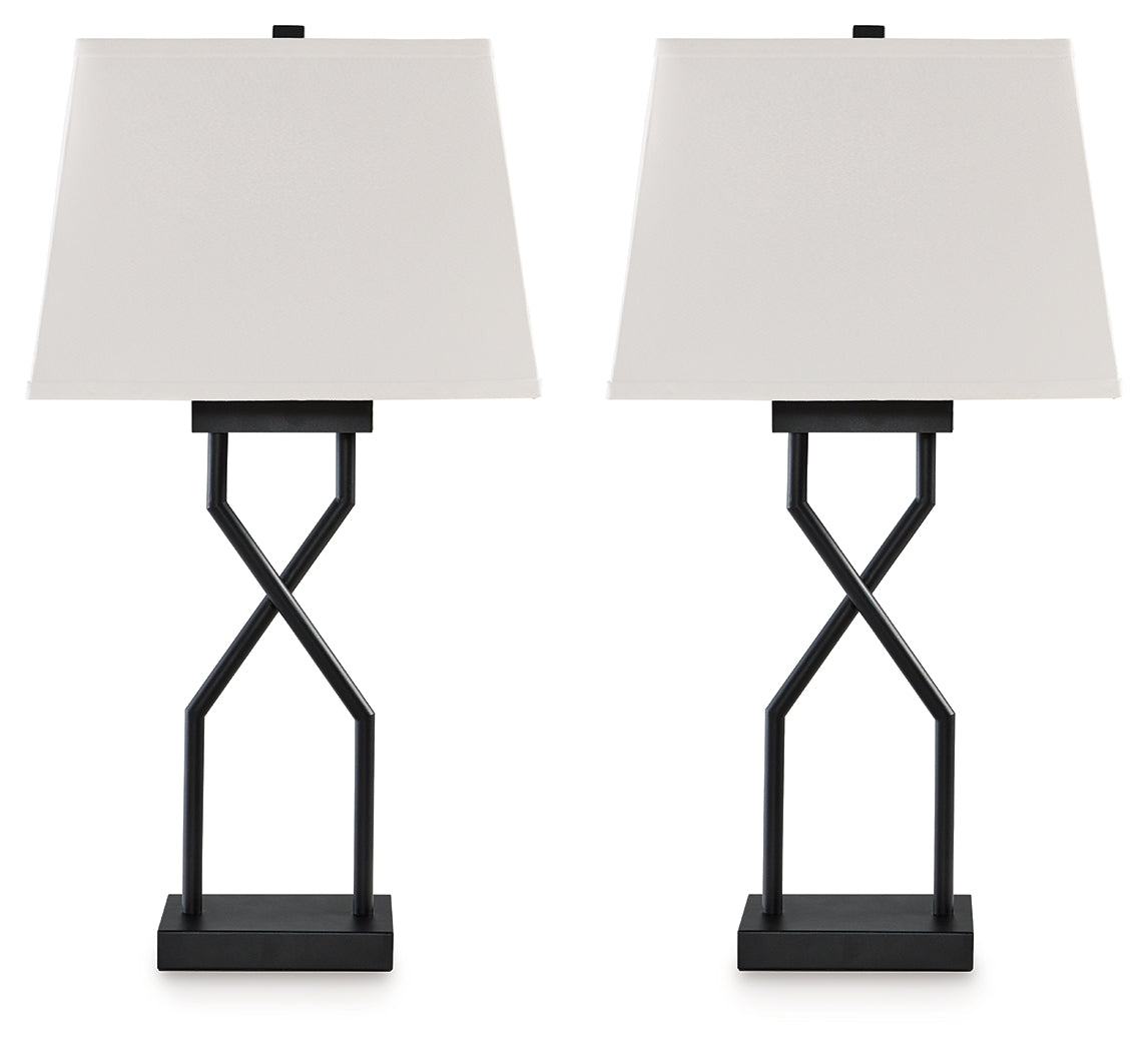 Brookthrone Black Table Lamp (Set of 2) (Online Special Price) - Ornate Home