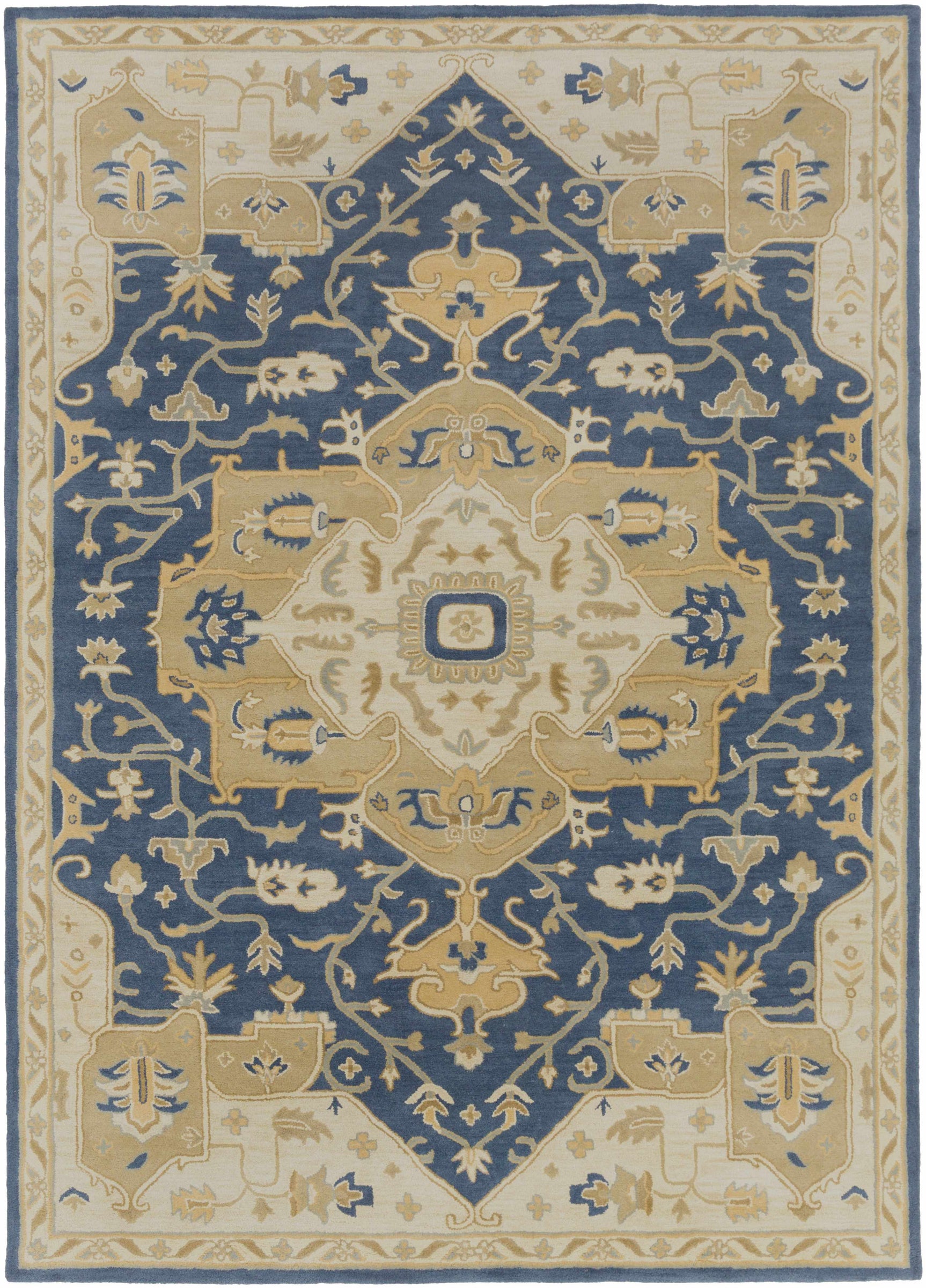 Broomfield 1145 Hand Tufted Blue Wool Rug - Ornate Home