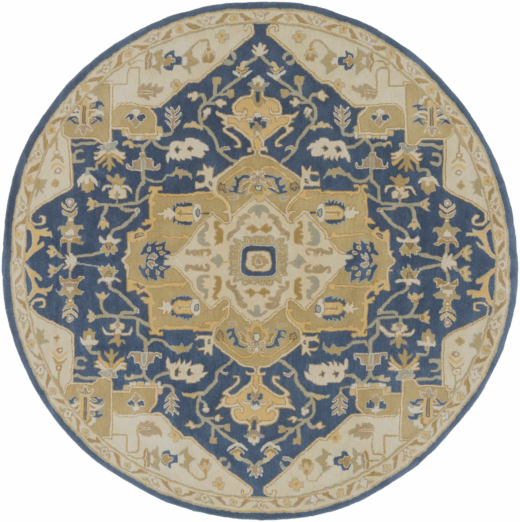 Broomfield 1145 Hand Tufted Blue Wool Rug - Ornate Home