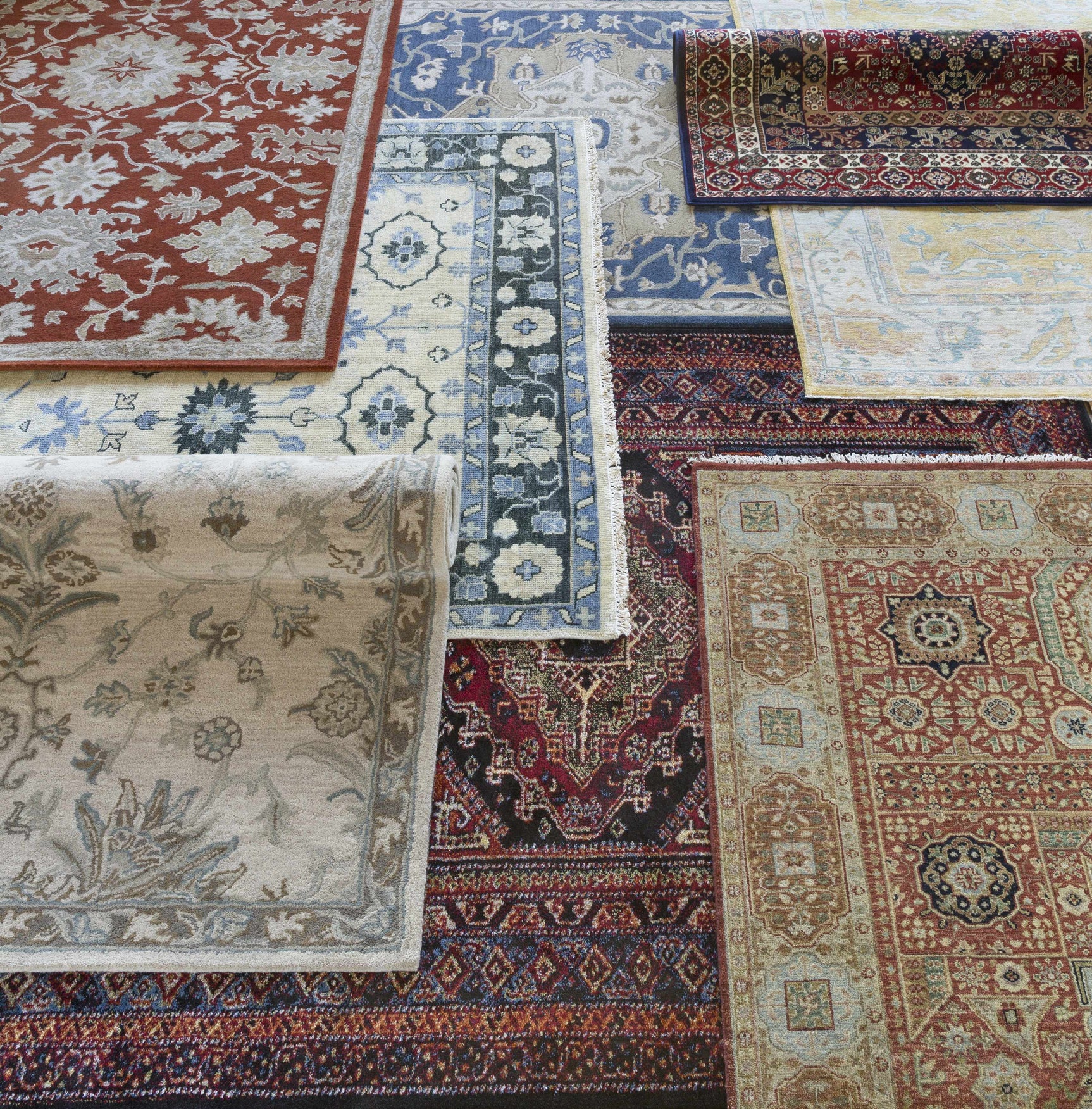 Broomfield 1145 Hand Tufted Blue Wool Rug - Ornate Home