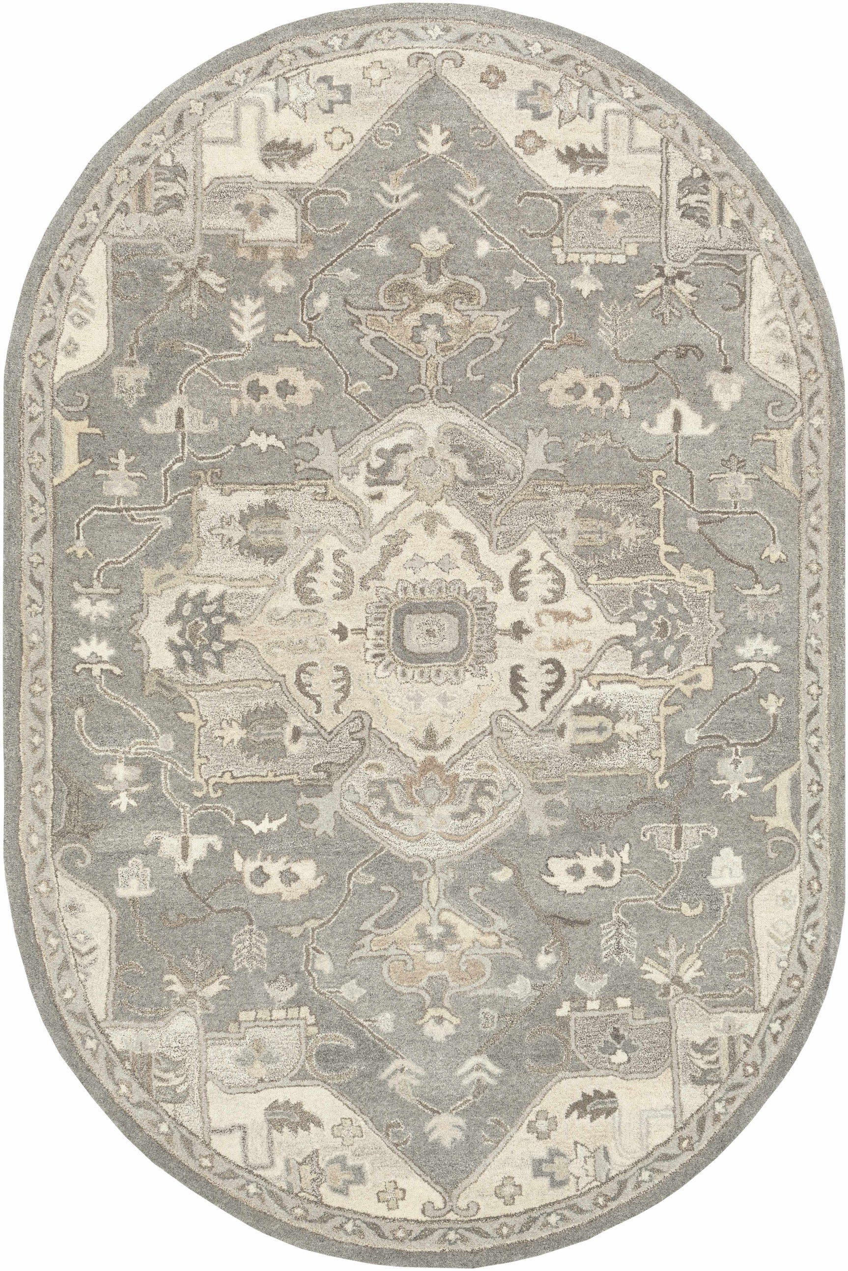 Broomfield 1196 Hand Tufted Taupe Wool Rug - Ornate Home