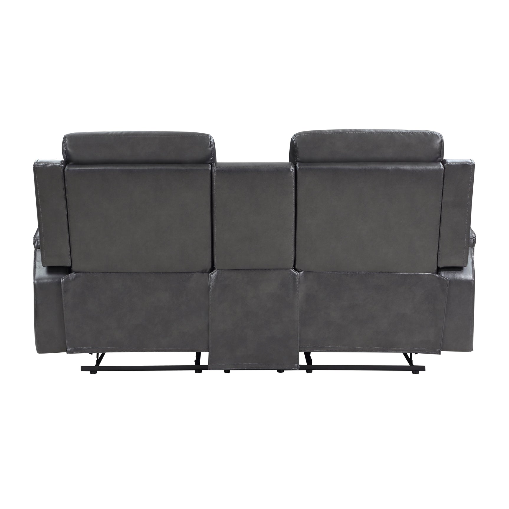 Broomfield Dark Gray Double Reclining Loveseat - Ornate Home