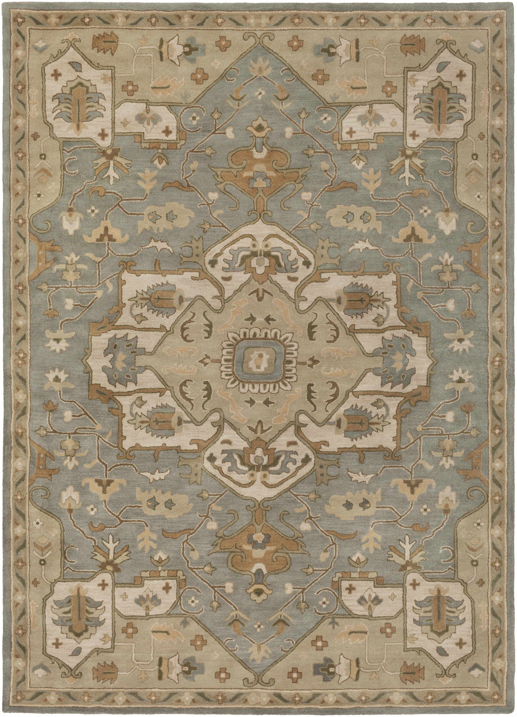 Broomfield Gray 1144 Wool Area Rug - Ornate Home