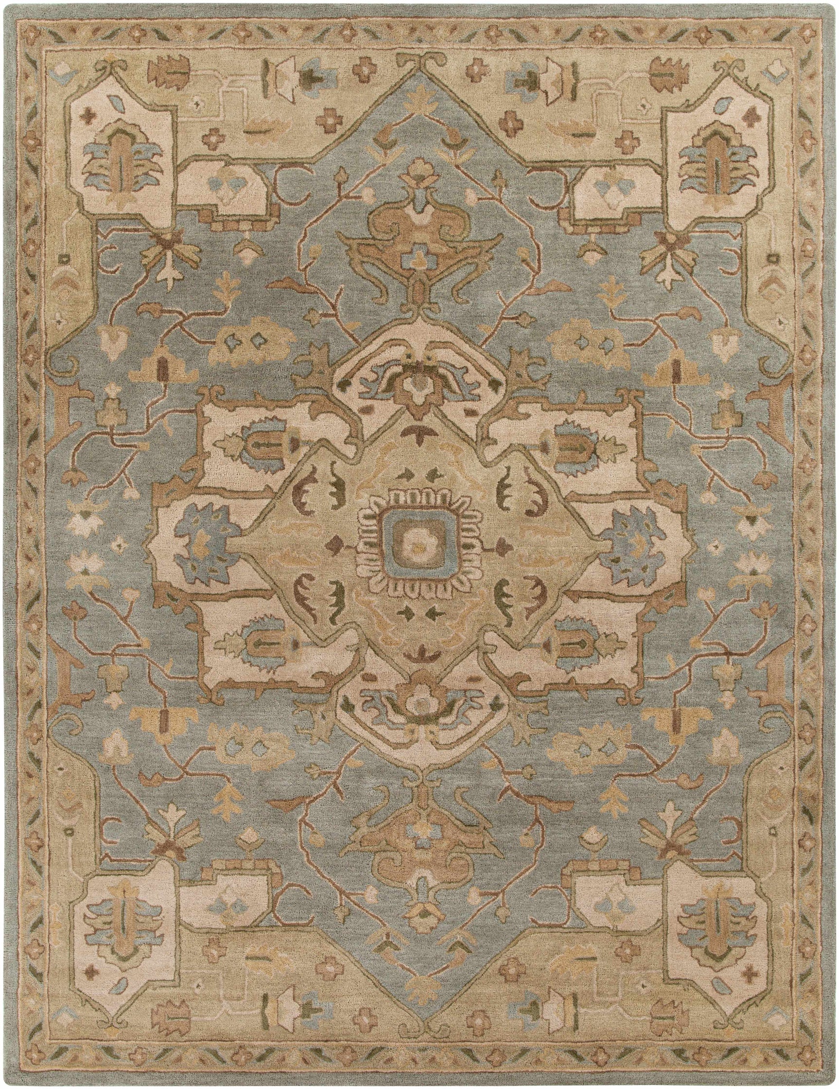 Broomfield Gray 1144 Wool Area Rug - Ornate Home