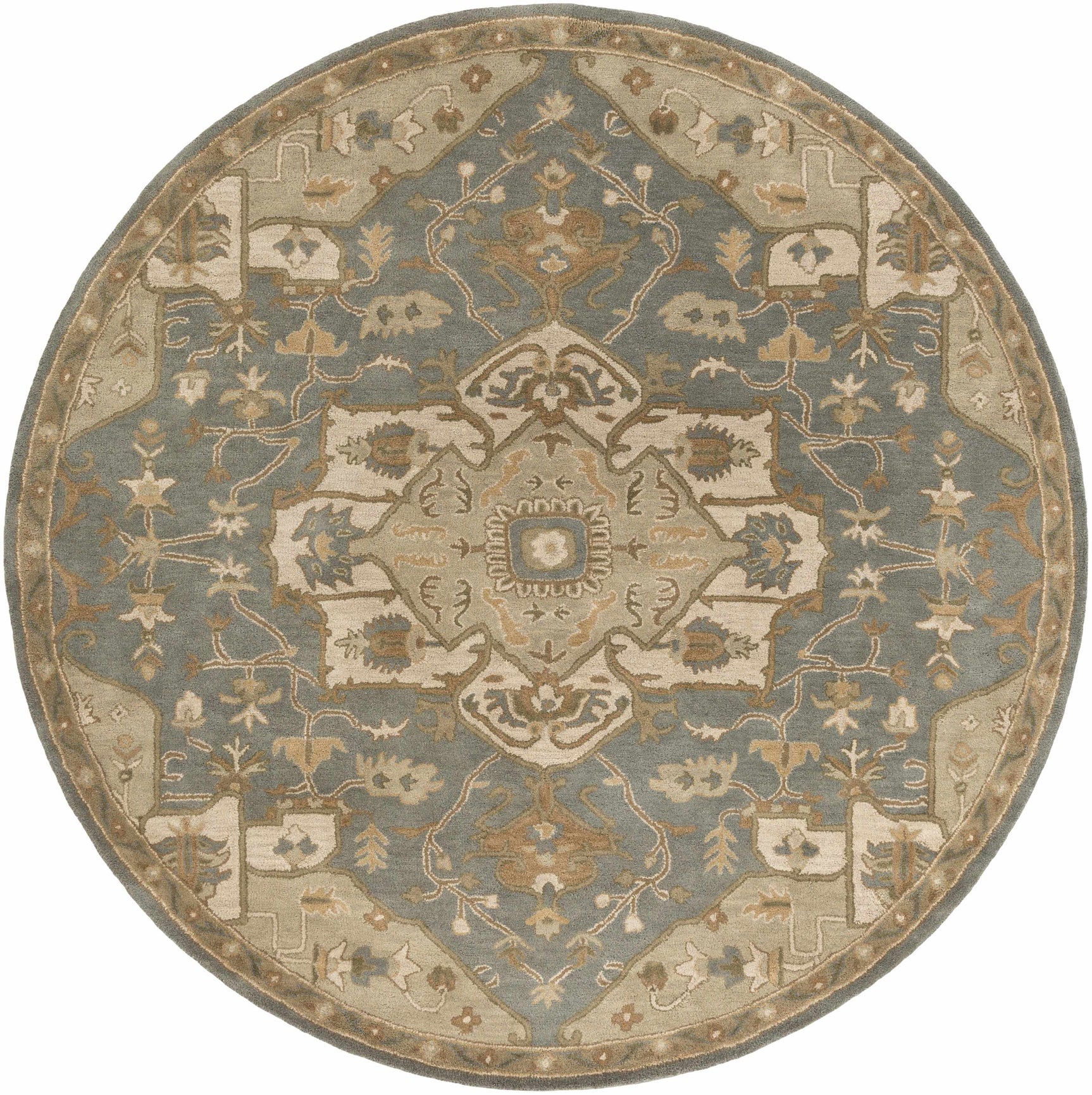 Broomfield Gray 1144 Wool Area Rug - Ornate Home