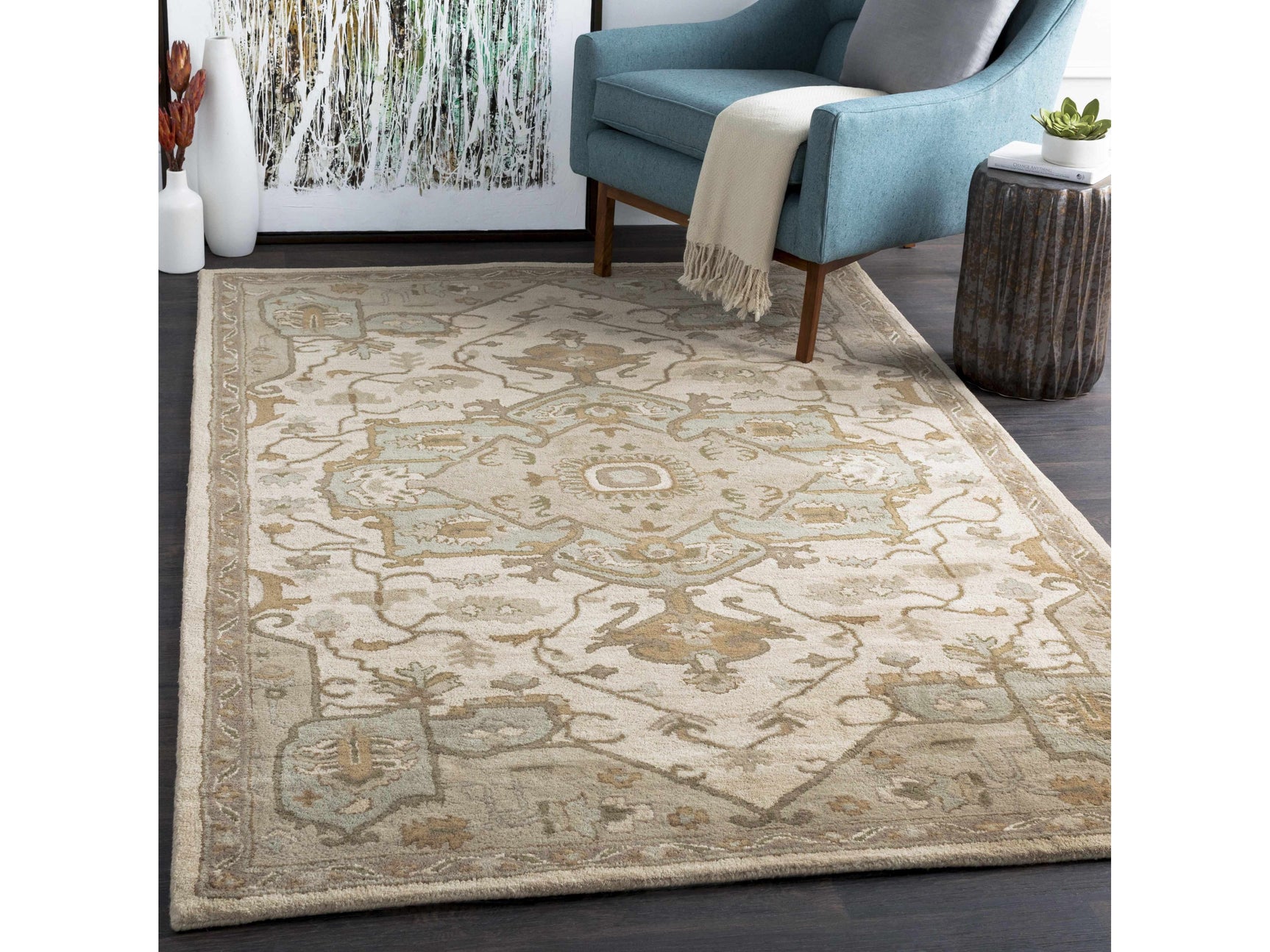 Broomfield Hand Tufted Sage 1143 Area Rug - Ornate Home