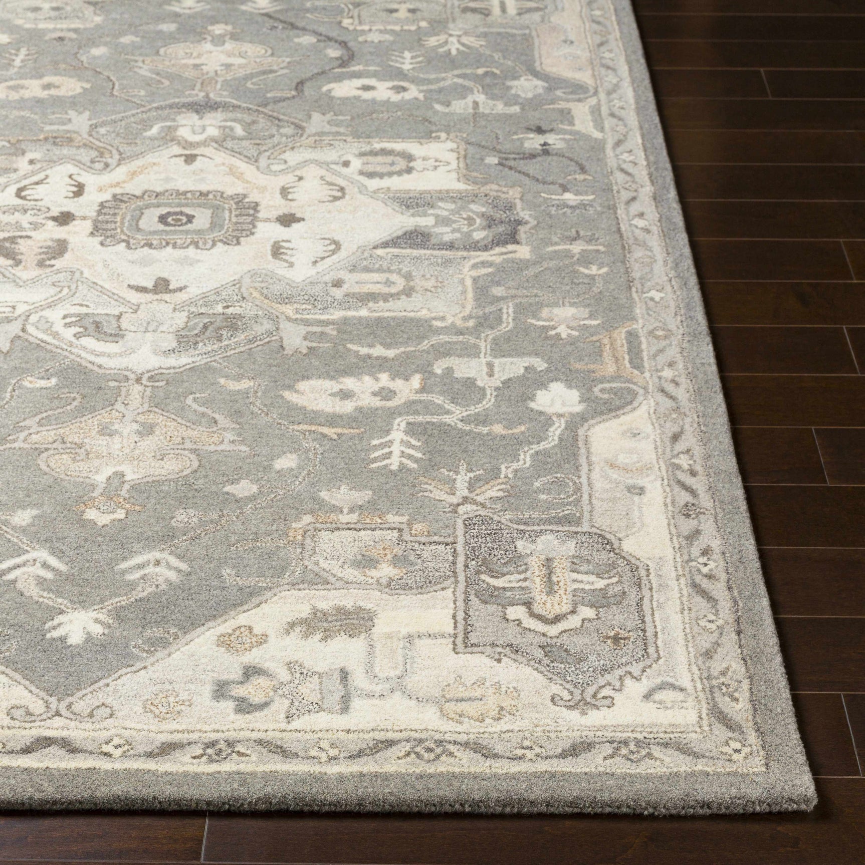 Broomfield Hand Tufted Taupe 1196 Area Rug - Ornate Home