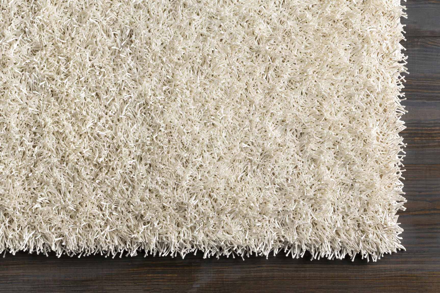 Browder 3x4 Solid Cream Shag Rug - Clearance - Ornate Home