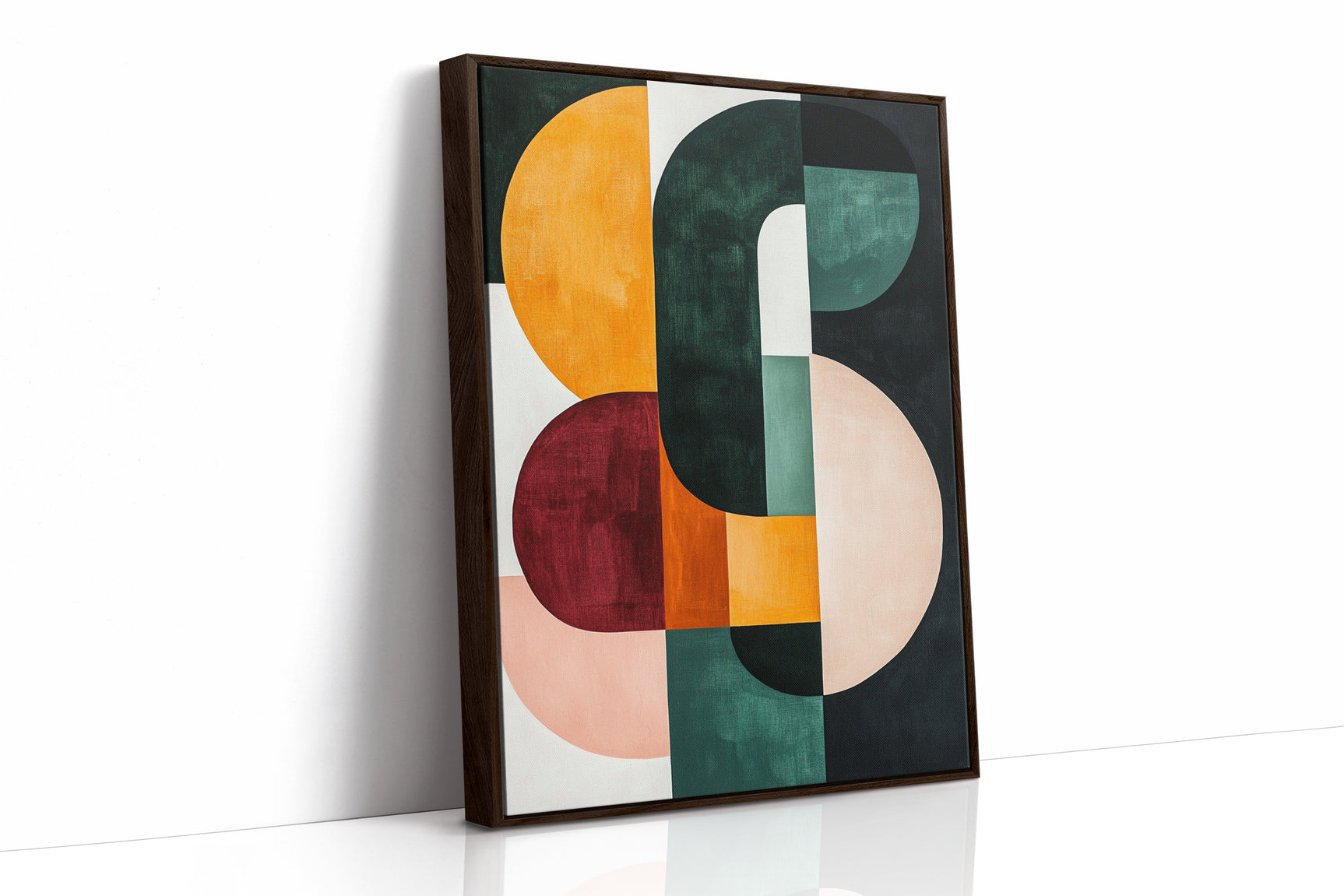 “Modern Balance” – Bold Mid-Century Abstract Geometric Print
