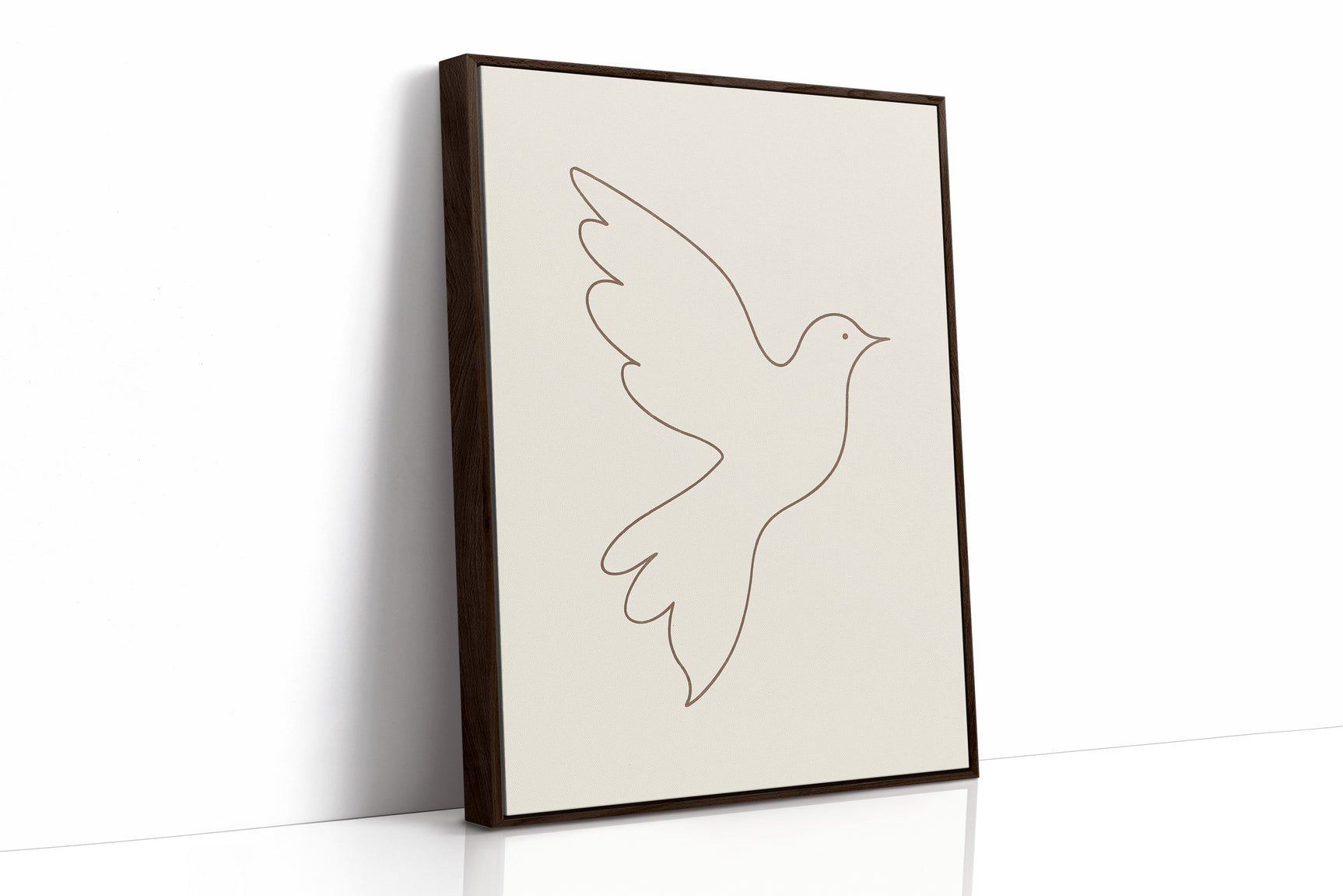 Minimalist Dove Line Art Print