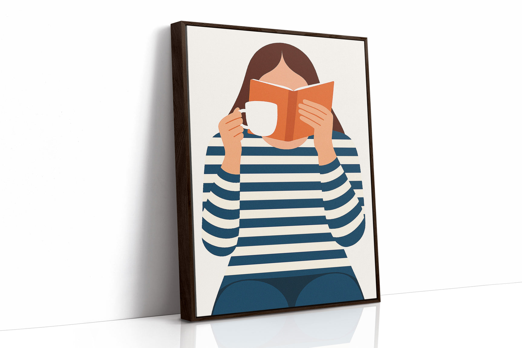Cozy Moments - Minimalist Reading Artwork