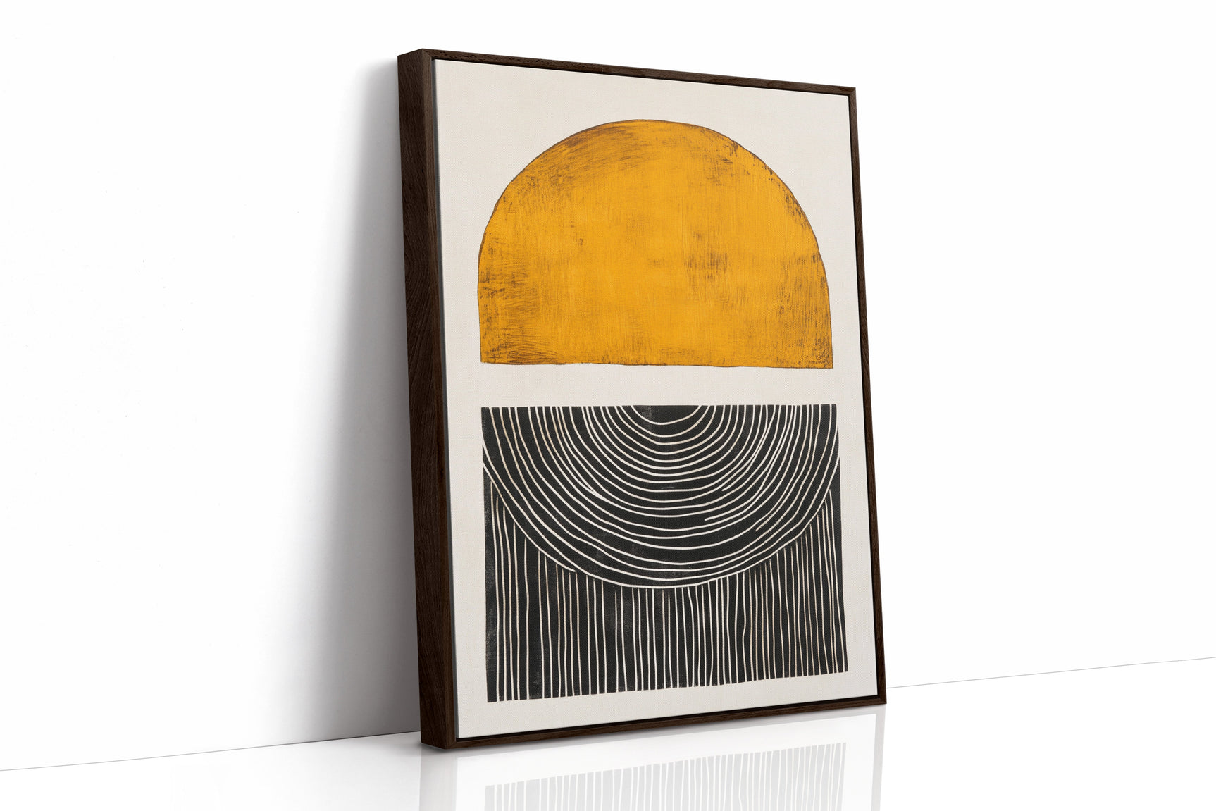 Sunset Log - Minimalist Geometric Art