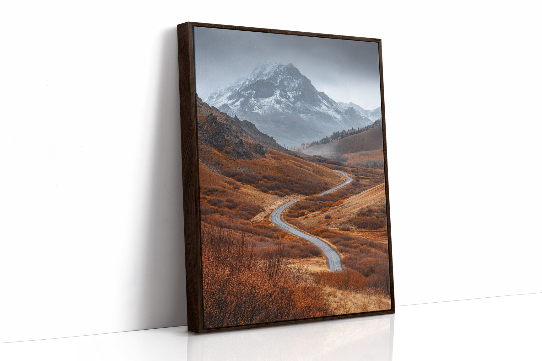 Majestic Mountain Autumn Road
