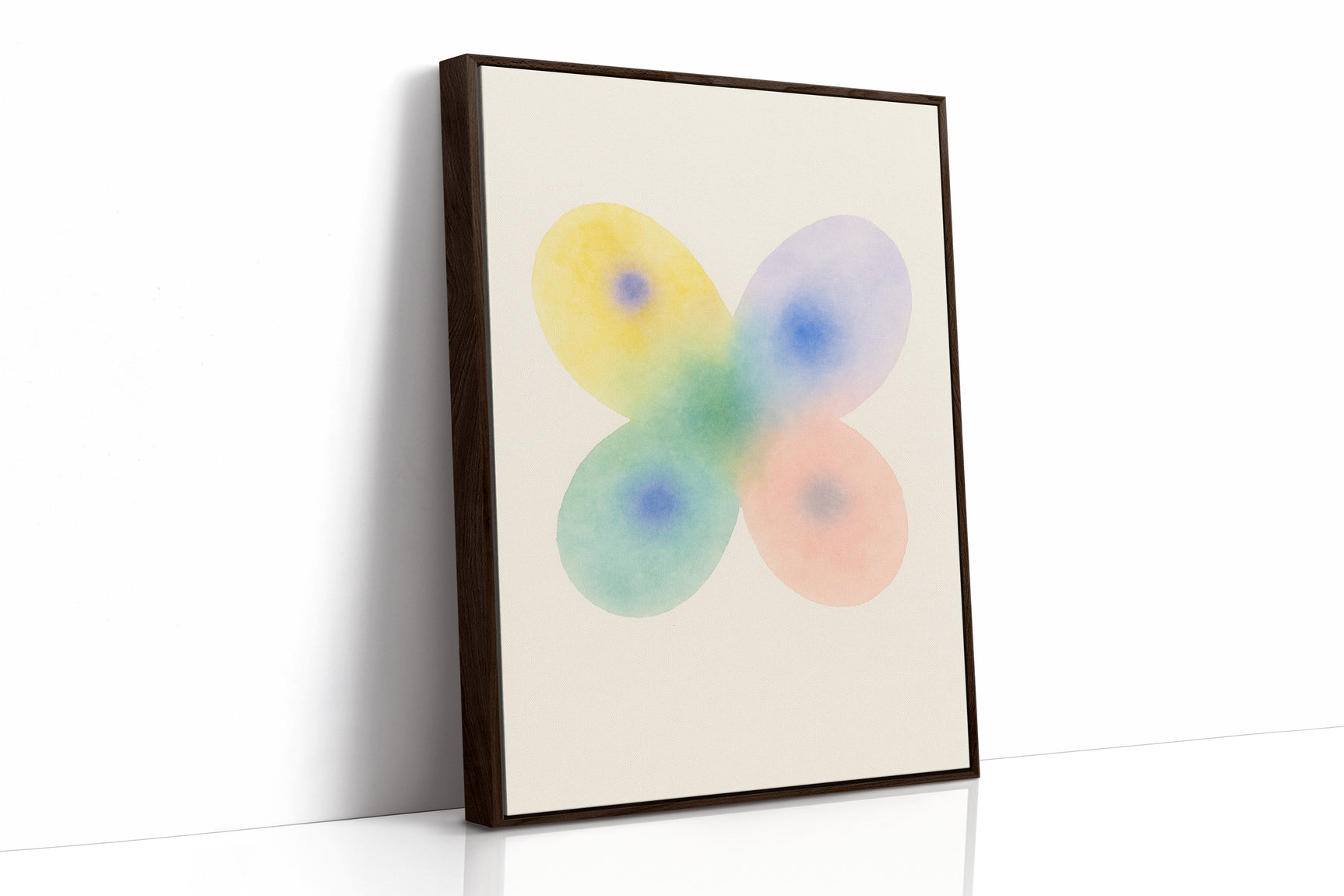Soft Bloom – Watercolor Butterfly Abstract Print