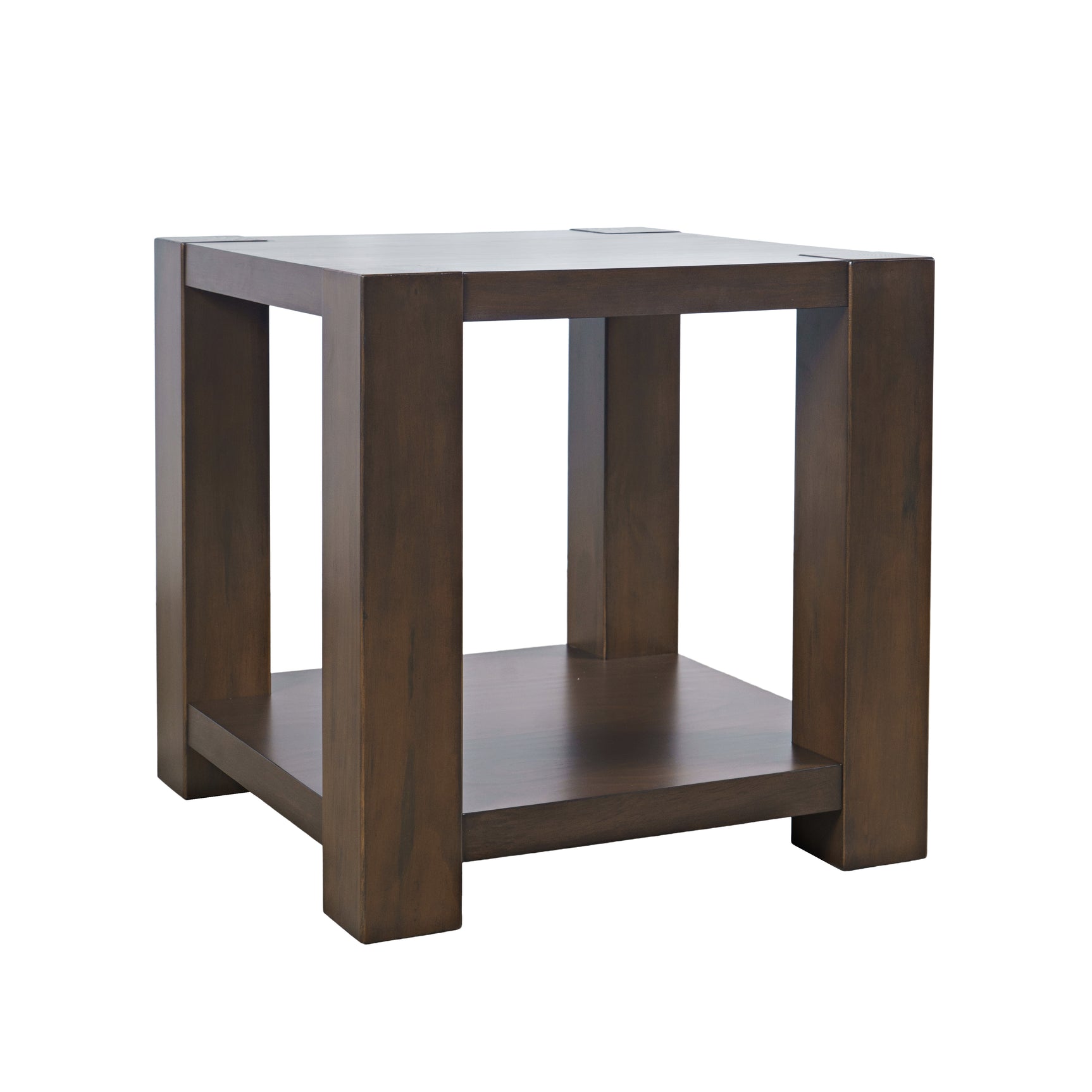 Brownstone Chocolate Square End Table - Ornate Home