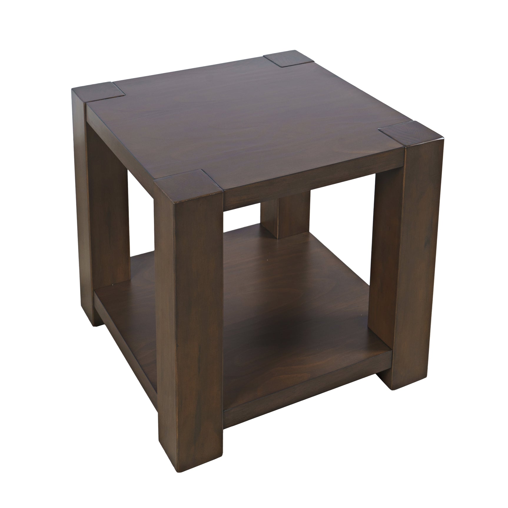 Brownstone Chocolate Square End Table - Ornate Home