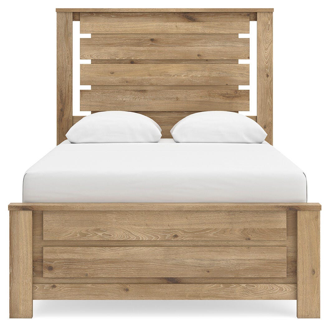 Brozmont Tan Full Panel Bed - Ornate Home