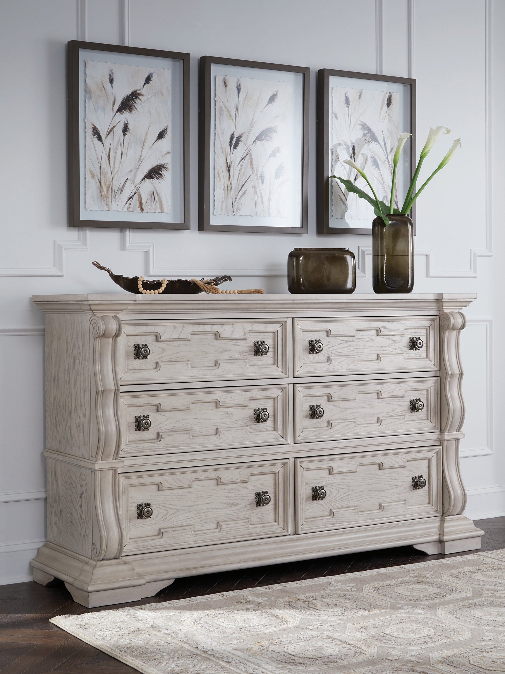 Bruchandi Antique White Dresser (Online Special Price) - Ornate Home