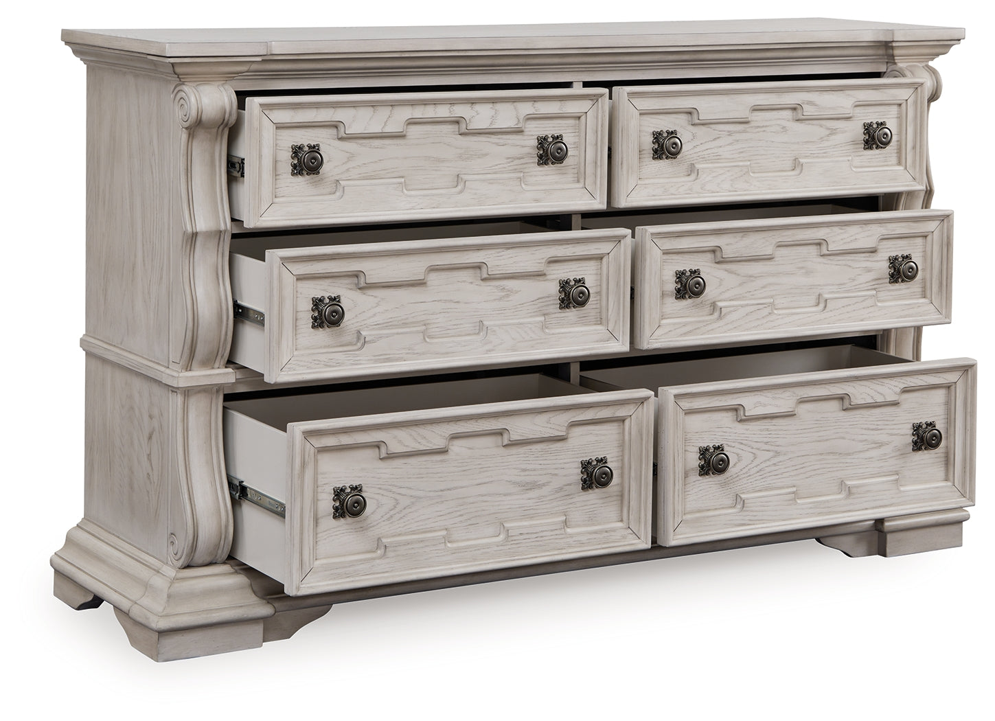 Bruchandi Antique White Dresser - Ornate Home