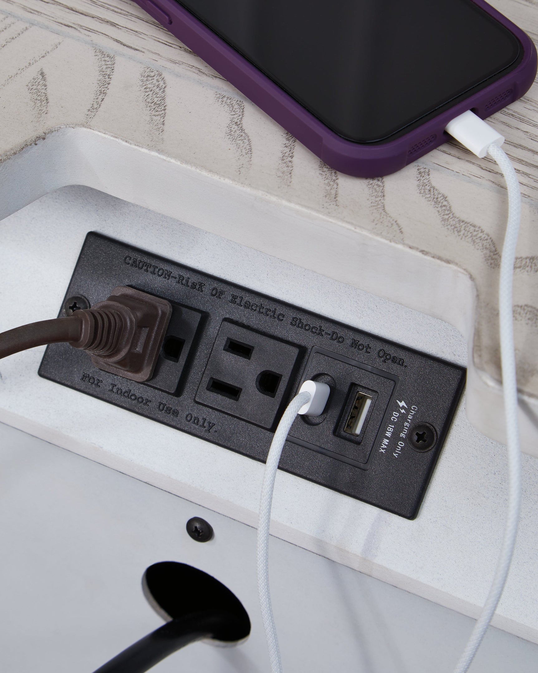 Bruchandi Antique White Three Drawer Night Stand (Online Special Price) - Ornate Home