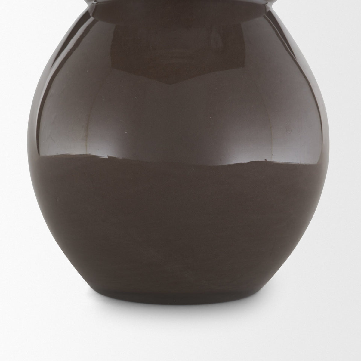 Bruna Brown Sculptural Glass Vase - Ornate Home
