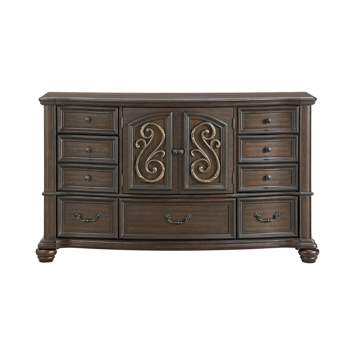 Brunswick Mahogany 7-Drawer Dresser - Ornate Home