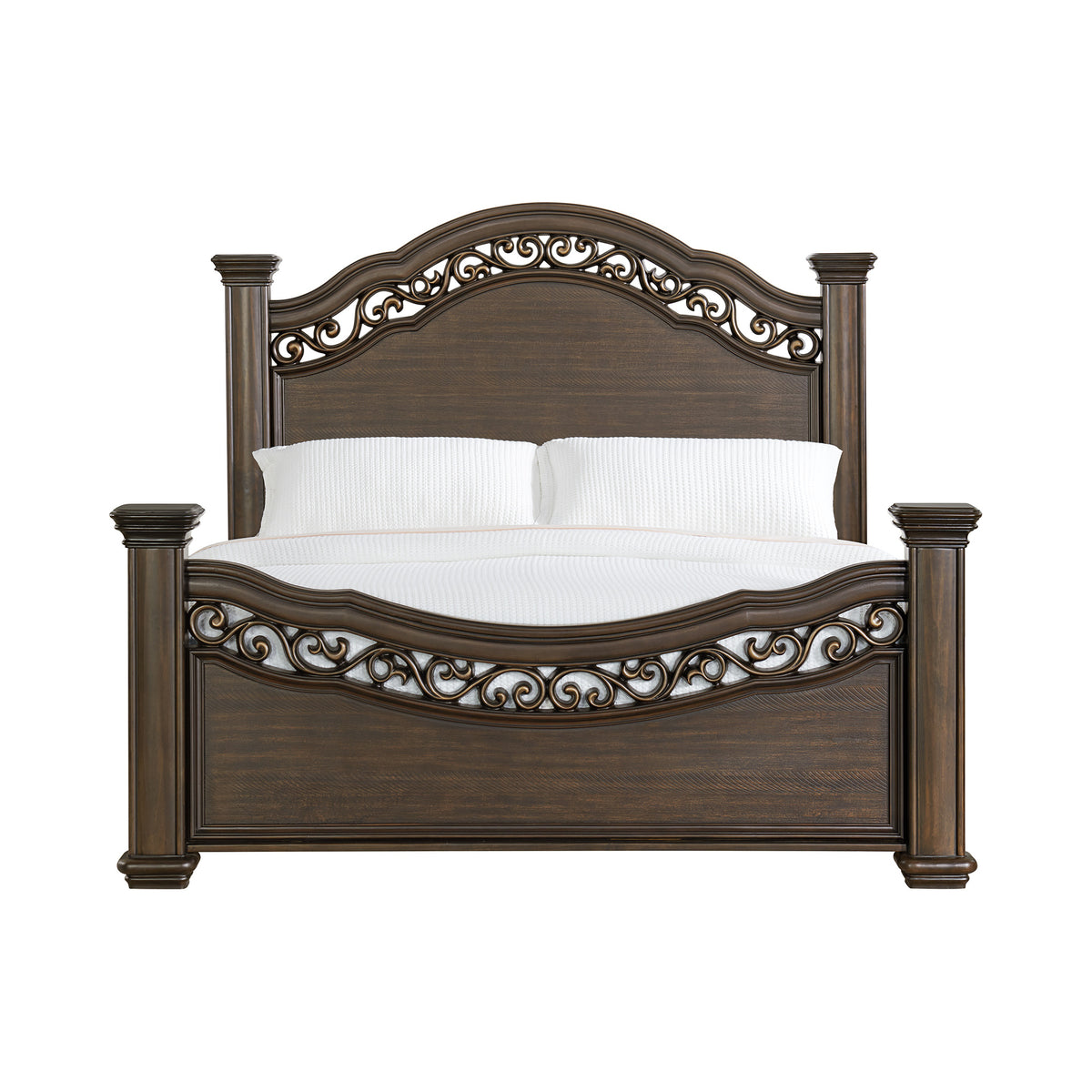 Brunswick Mahogany King Panel Bed - Ornate Home
