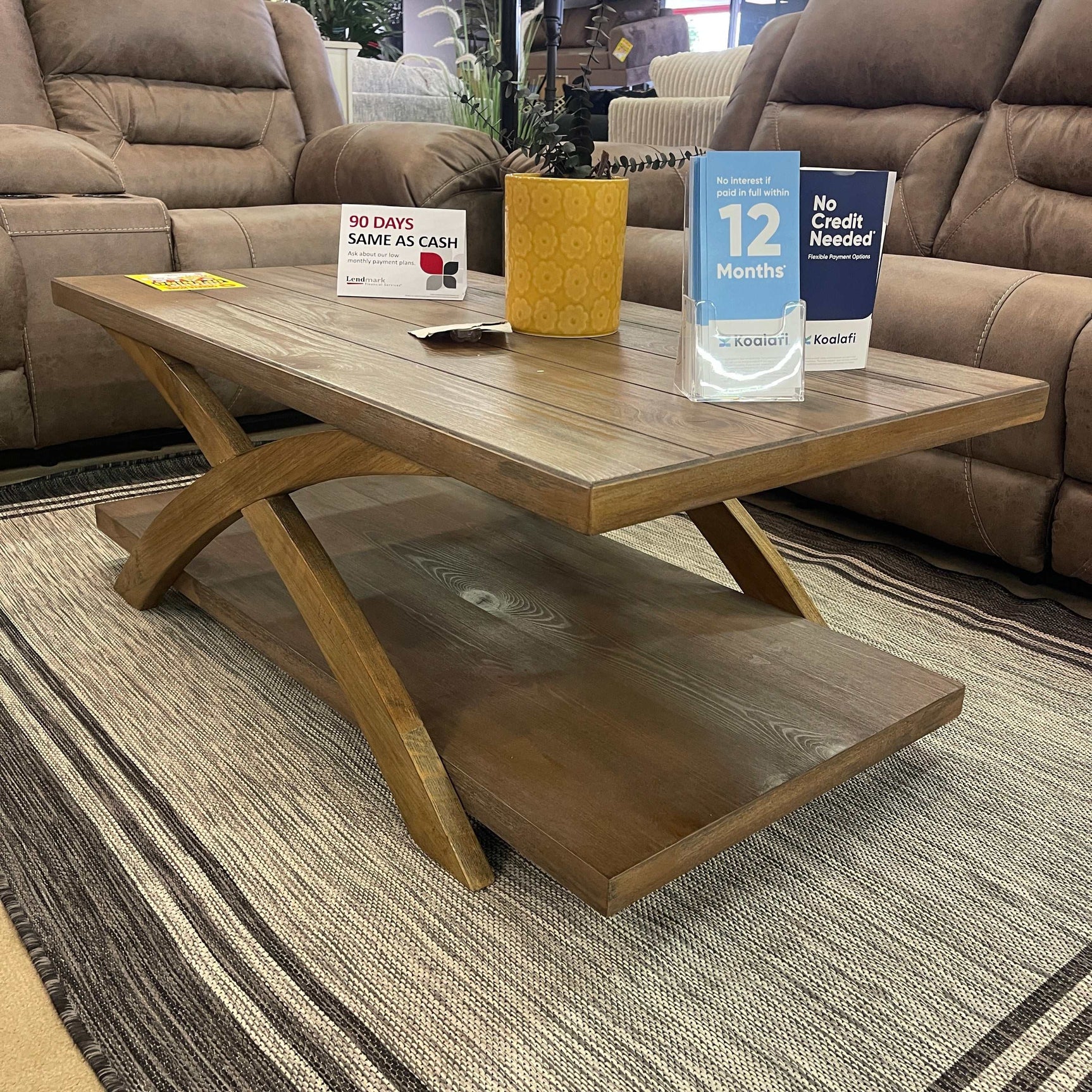 Bryanna Antique Light Oak 3pc Coffee Table Set - Ornate Home