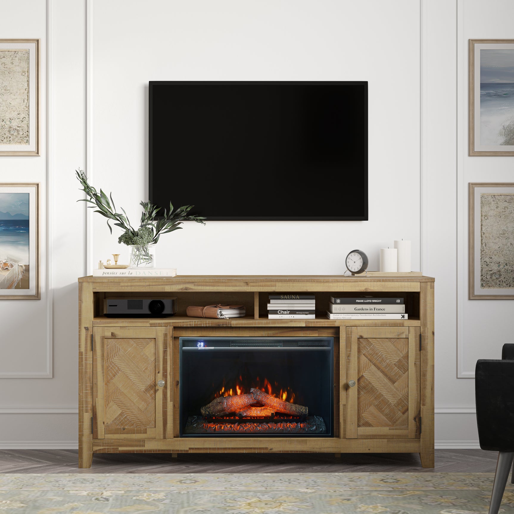 Bryce Bryce 60 Fireplace with Logset - Ornate Home