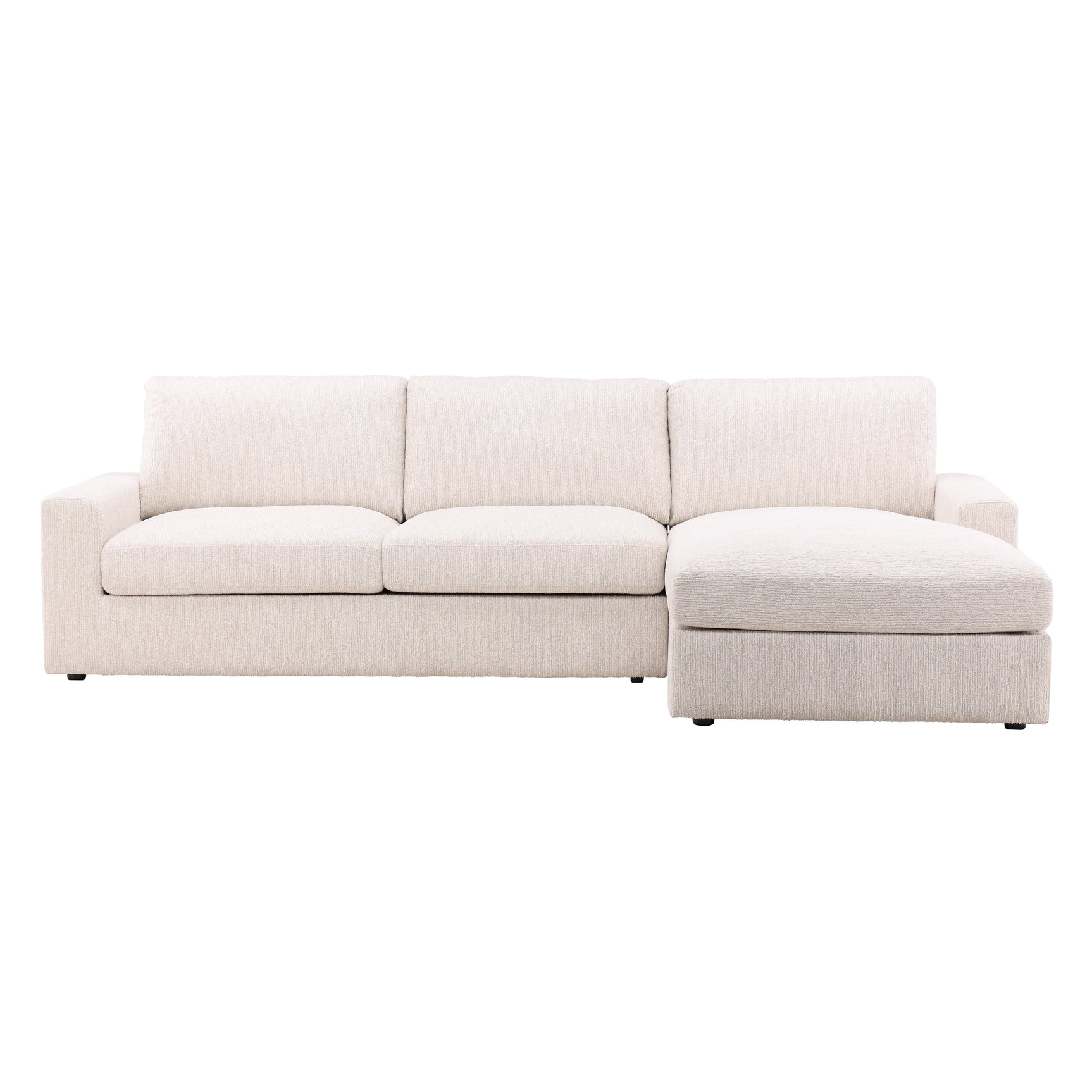 Bryce Cream Chaise Sectional - Ornate Home