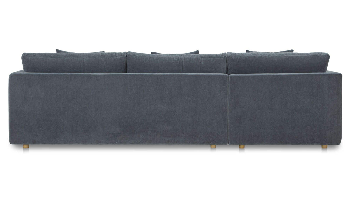 Bryn Slate Blue Left Sectional - Ornate Home