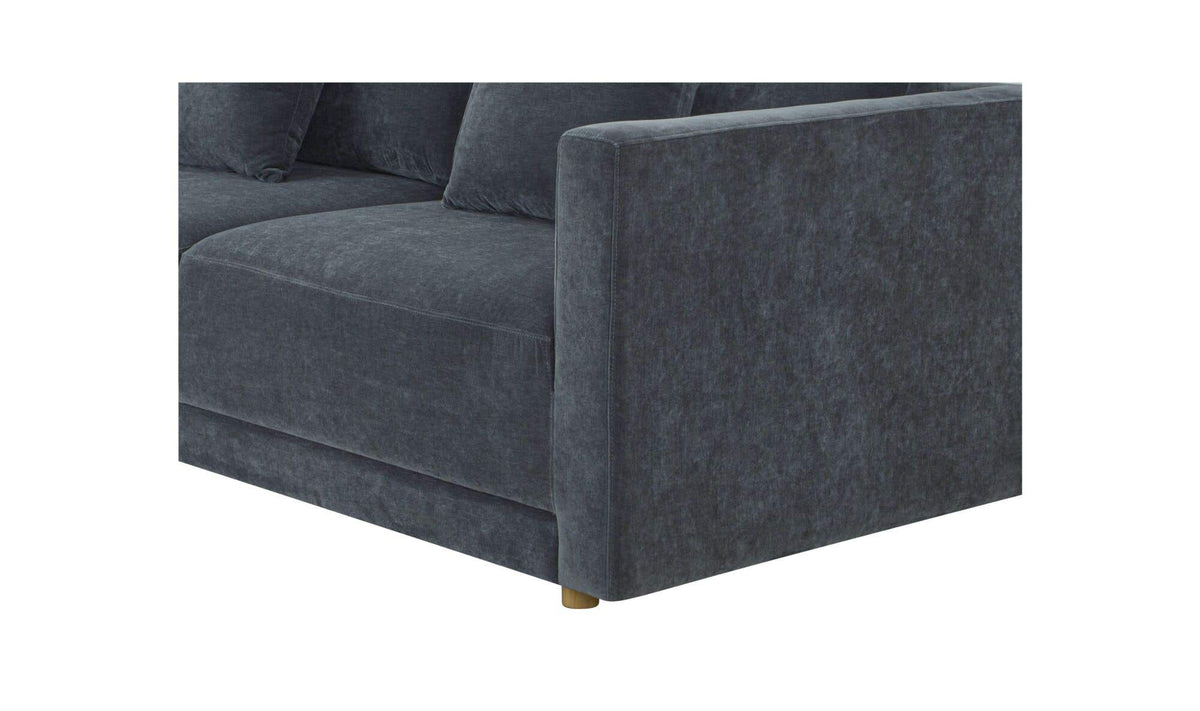 Bryn Slate Blue Left Sectional - Ornate Home