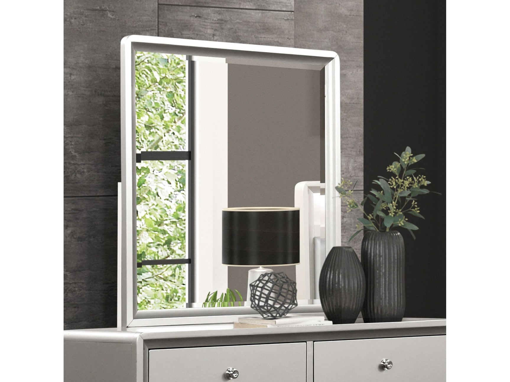 Bryne Champagne Mirror - Ornate Home