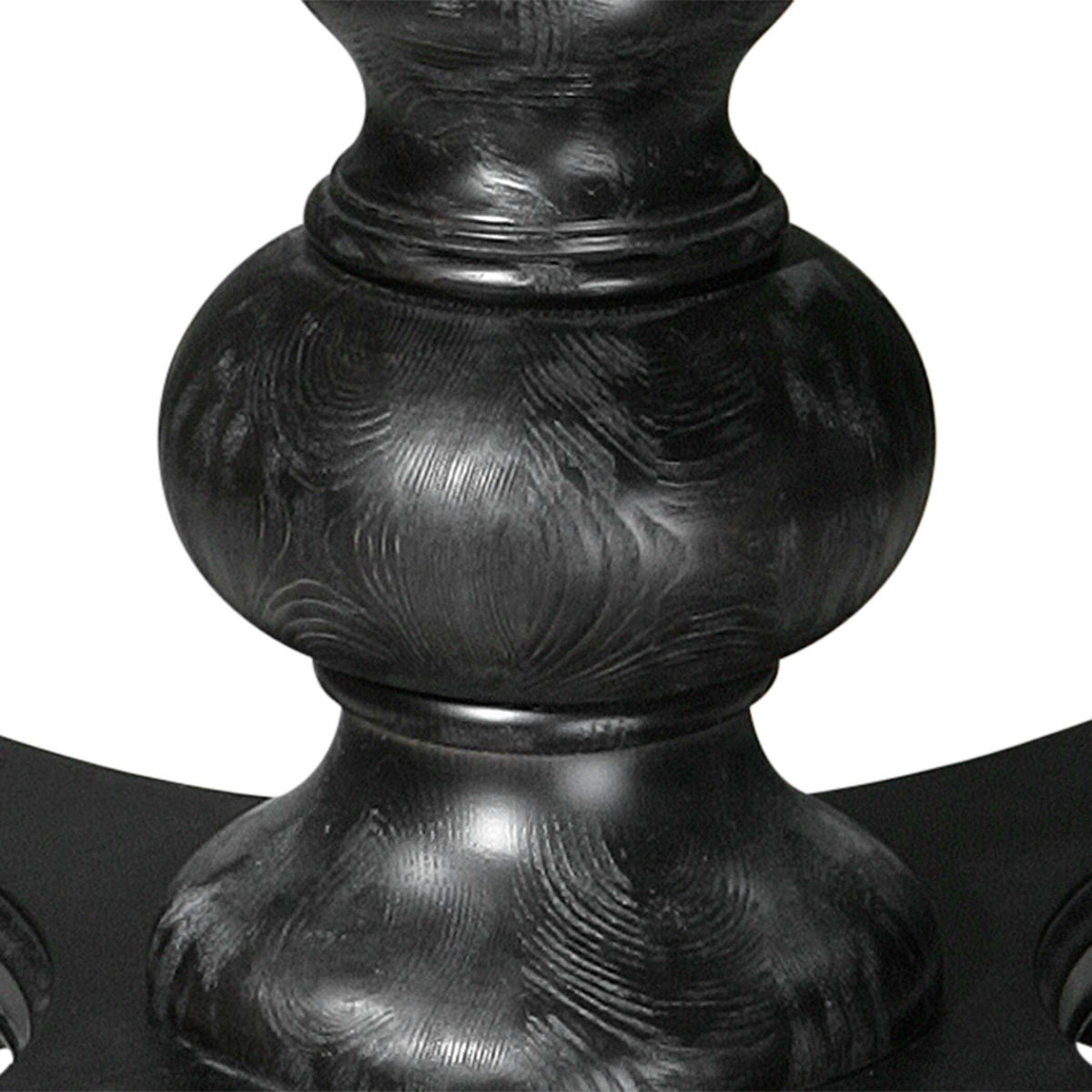 Brynmore Black Wood Grain Round Table - Ornate Home
