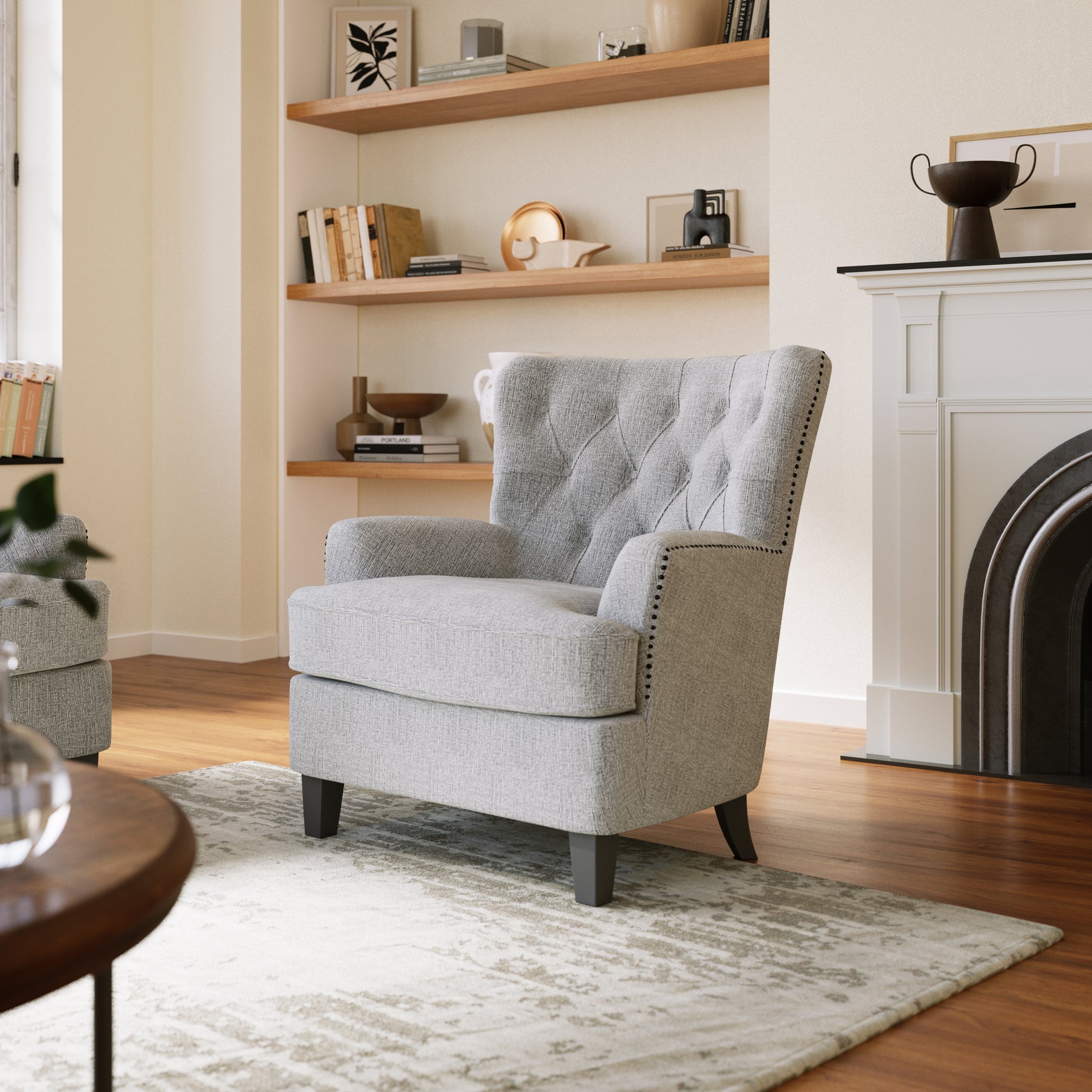 Bryson Ash Accent Chair - Ornate Home