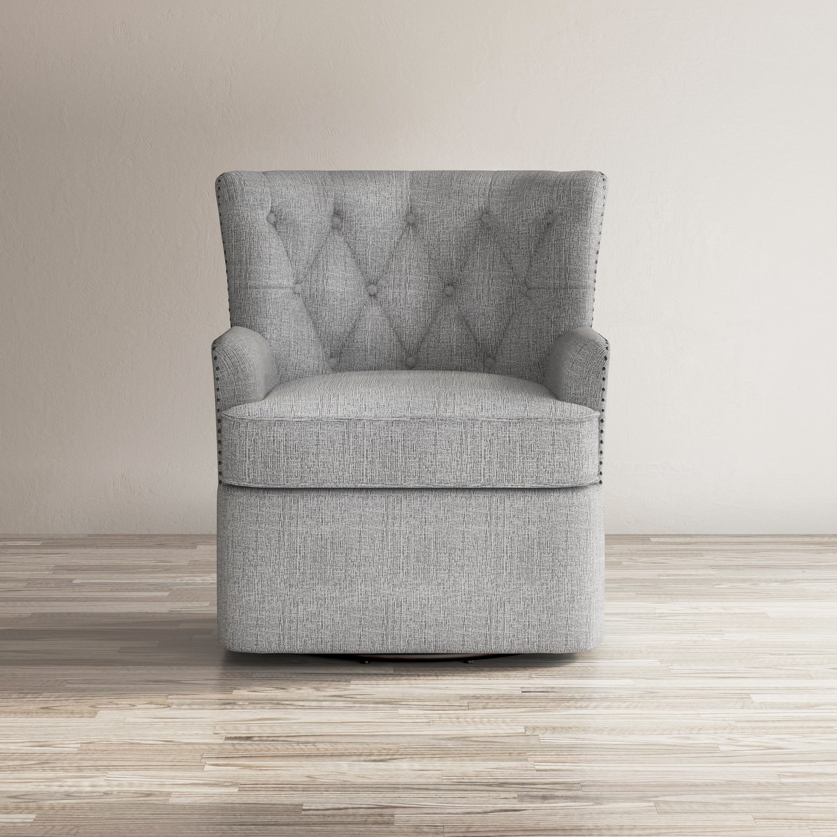 Bryson Ash Swivel Accent Chair - Ornate Home