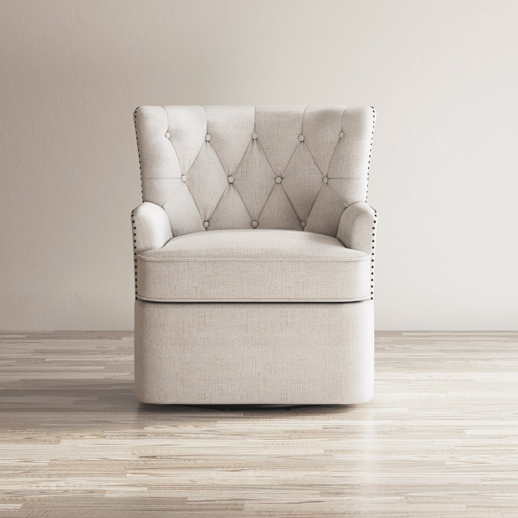 Bryson Oat Swivel Accent Chair - Ornate Home