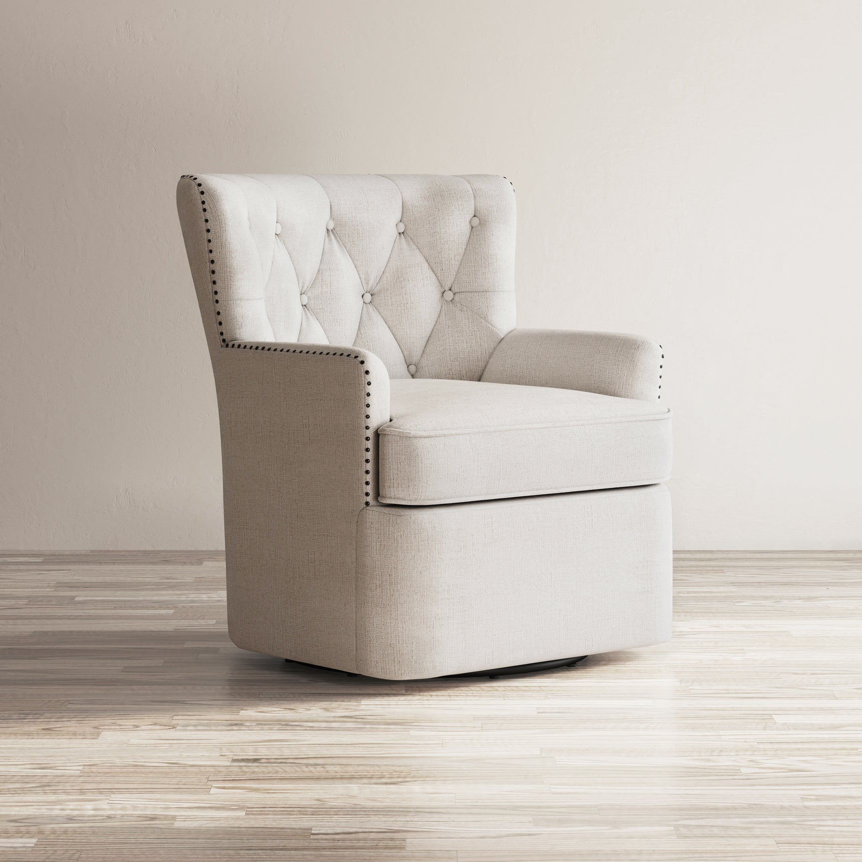 Bryson Oat Swivel Accent Chair - Ornate Home