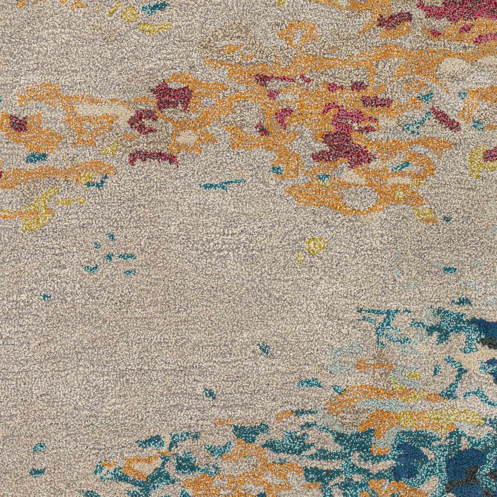 Bualan Stone Pattern Wool Blend Rug - Clearance - Ornate Home