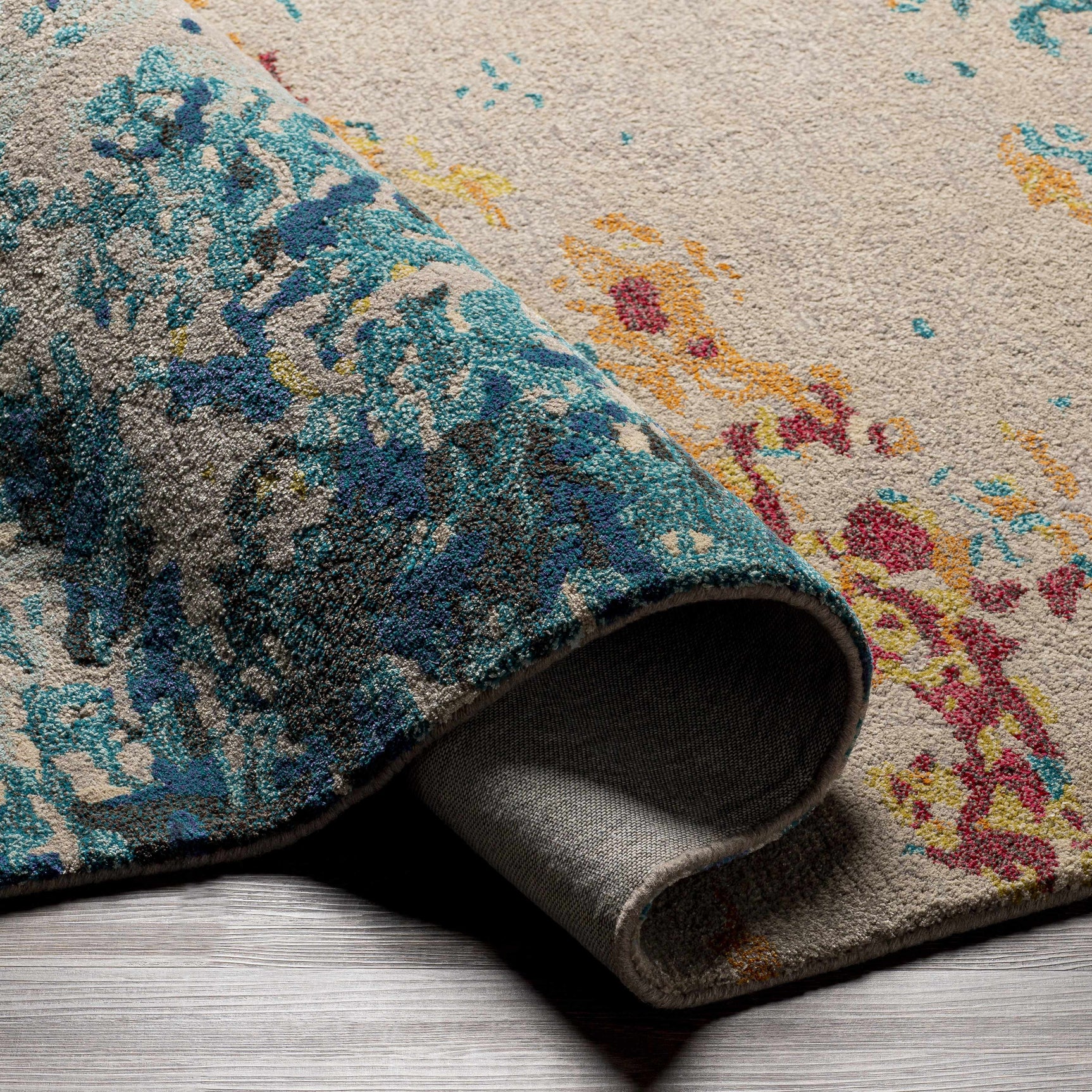 Bualan Stone Pattern Wool Blend Rug - Clearance - Ornate Home