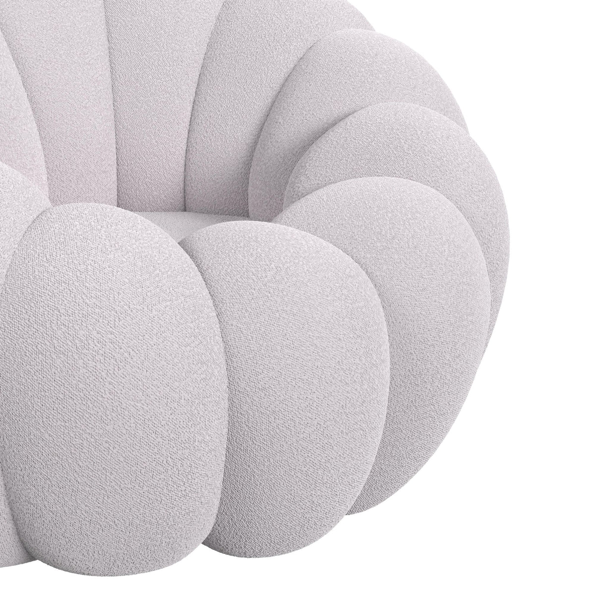 Bubble Grey Swivel Chair and Ottoman - Ornate Home
