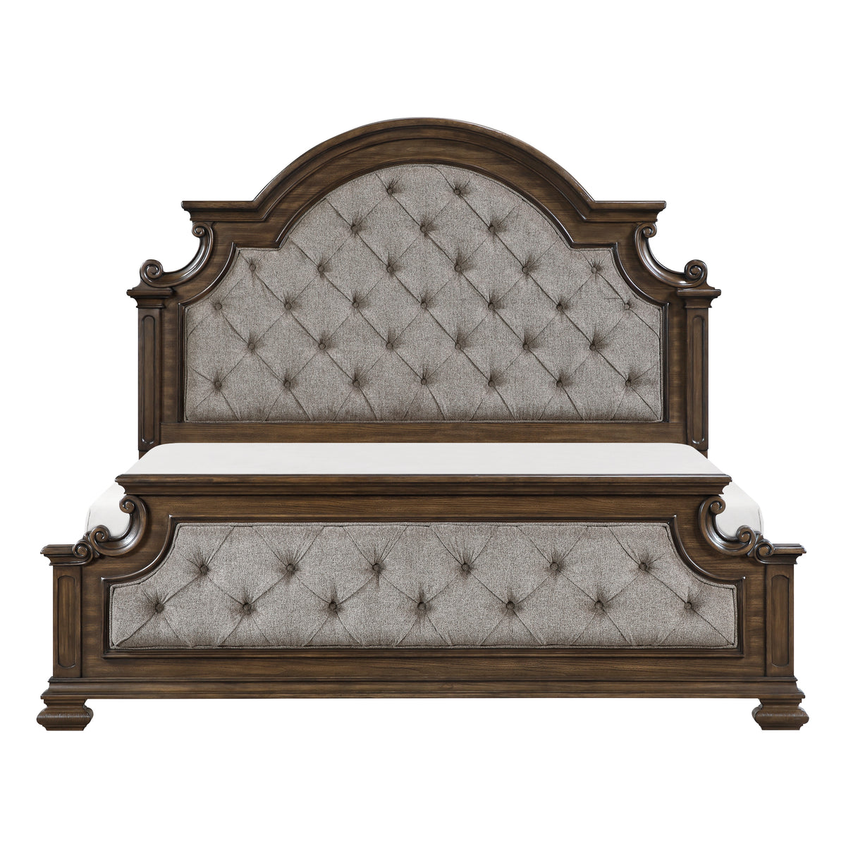 Buckingham Gray Eastern King Bed - Ornate Home