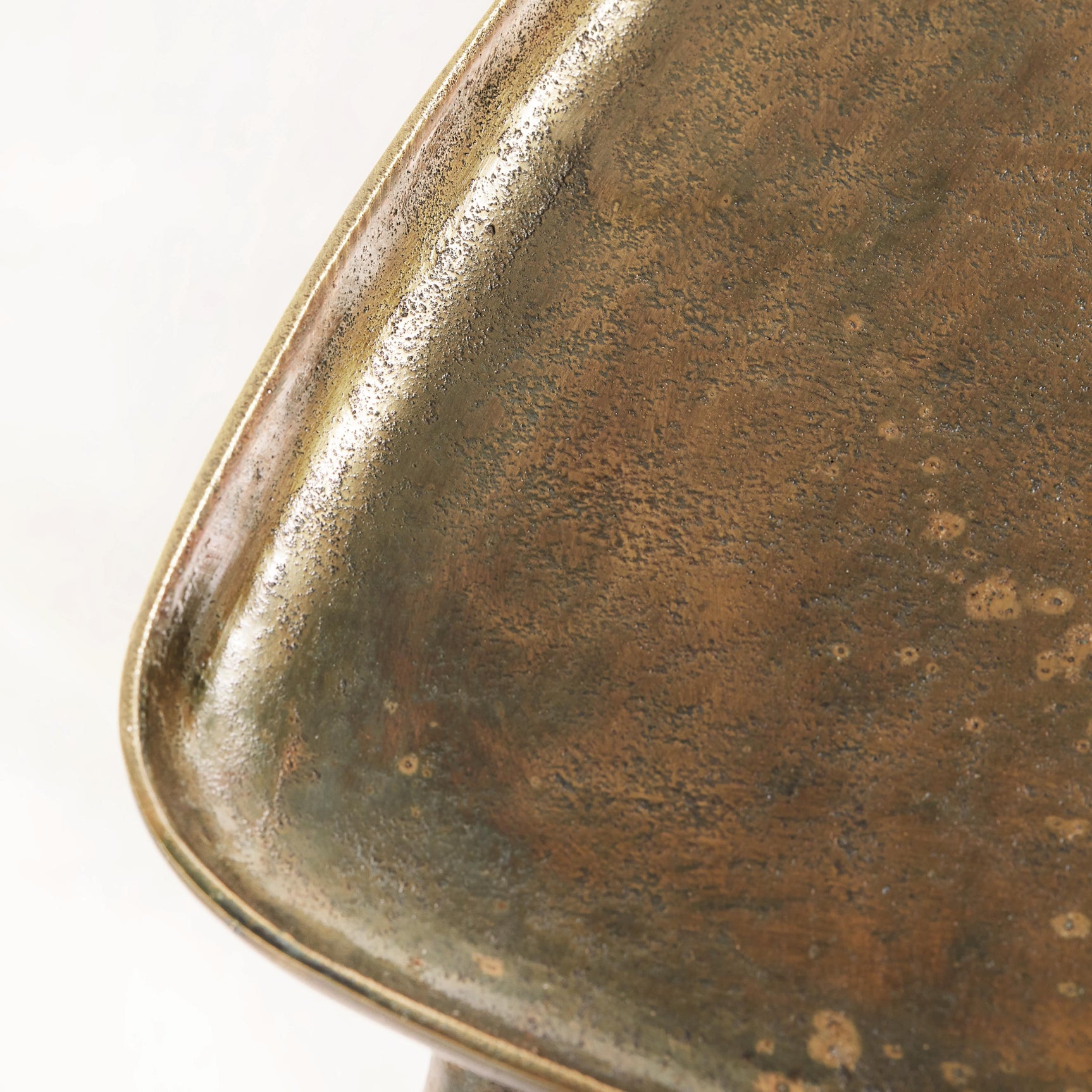 Buckley Antique Dark Brass Accent Table - Ornate Home