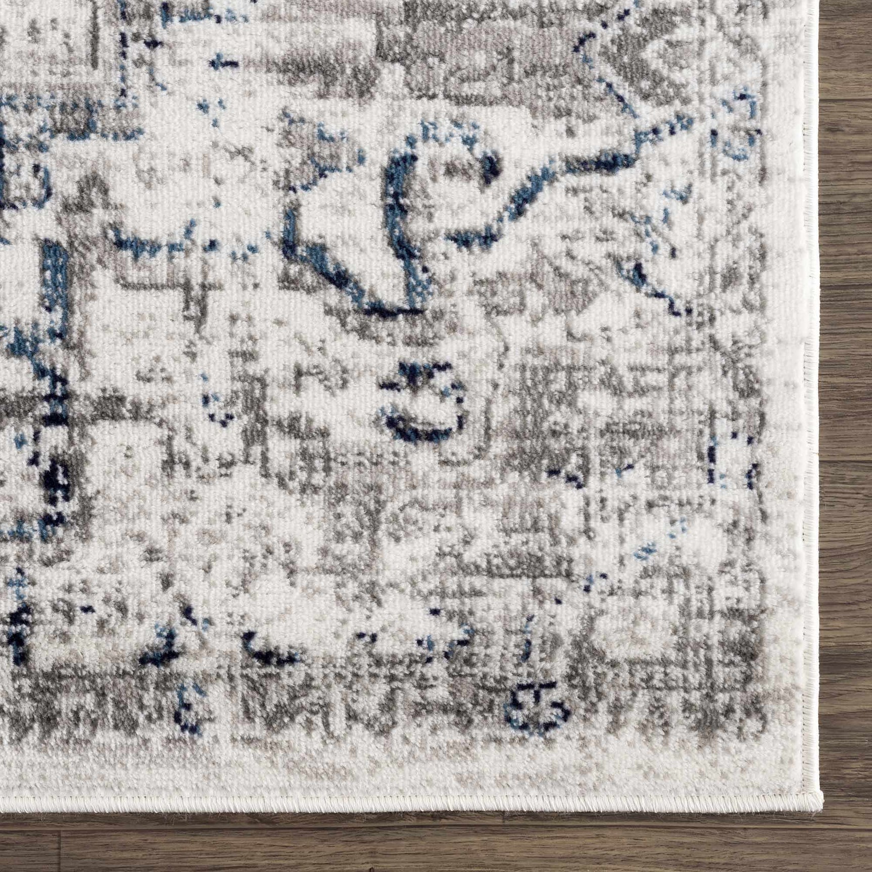 Buenaventura Cream & Navy Area Rug - Clearance - Ornate Home