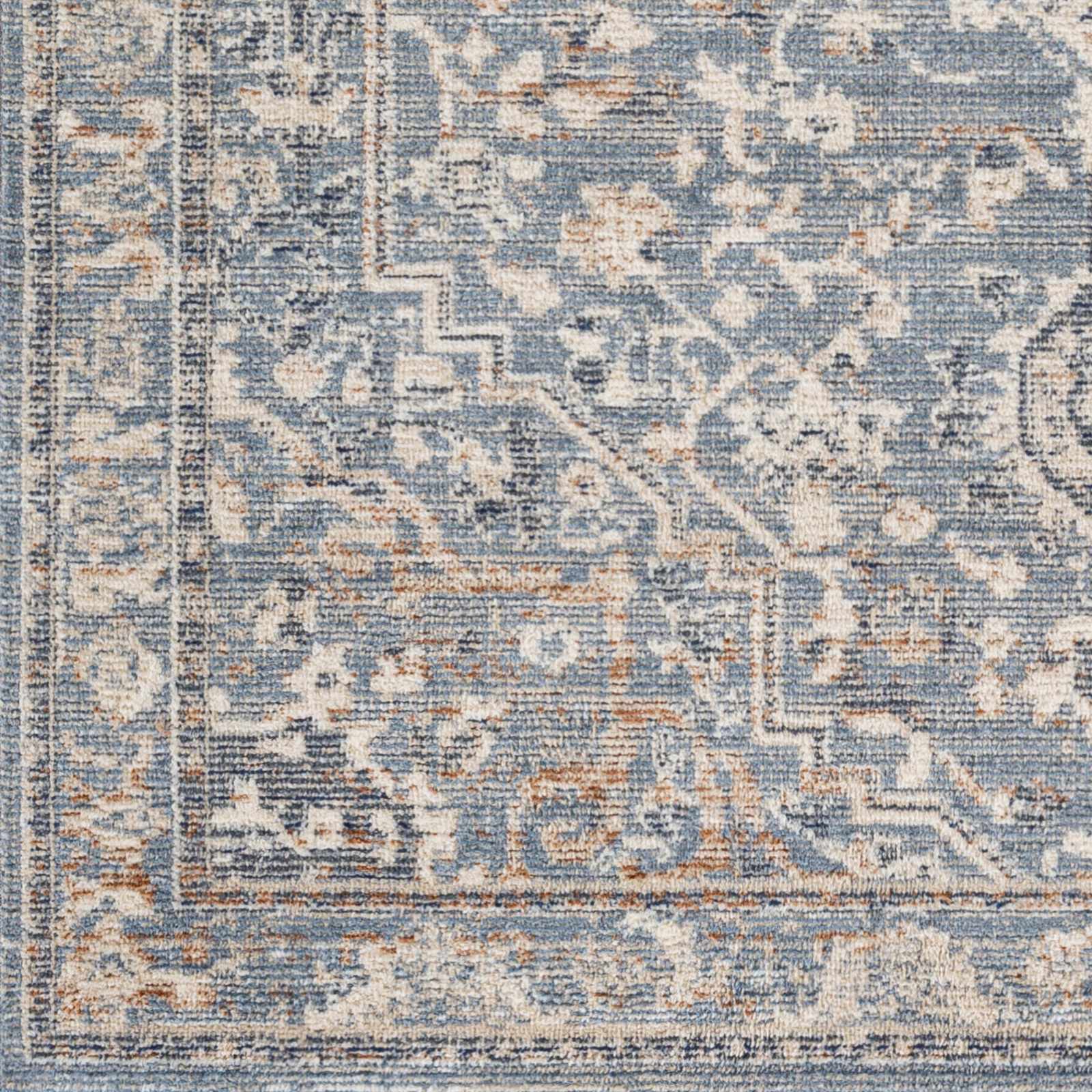 Buguey Cream&Blue Area Rug - Clearance - Ornate Home